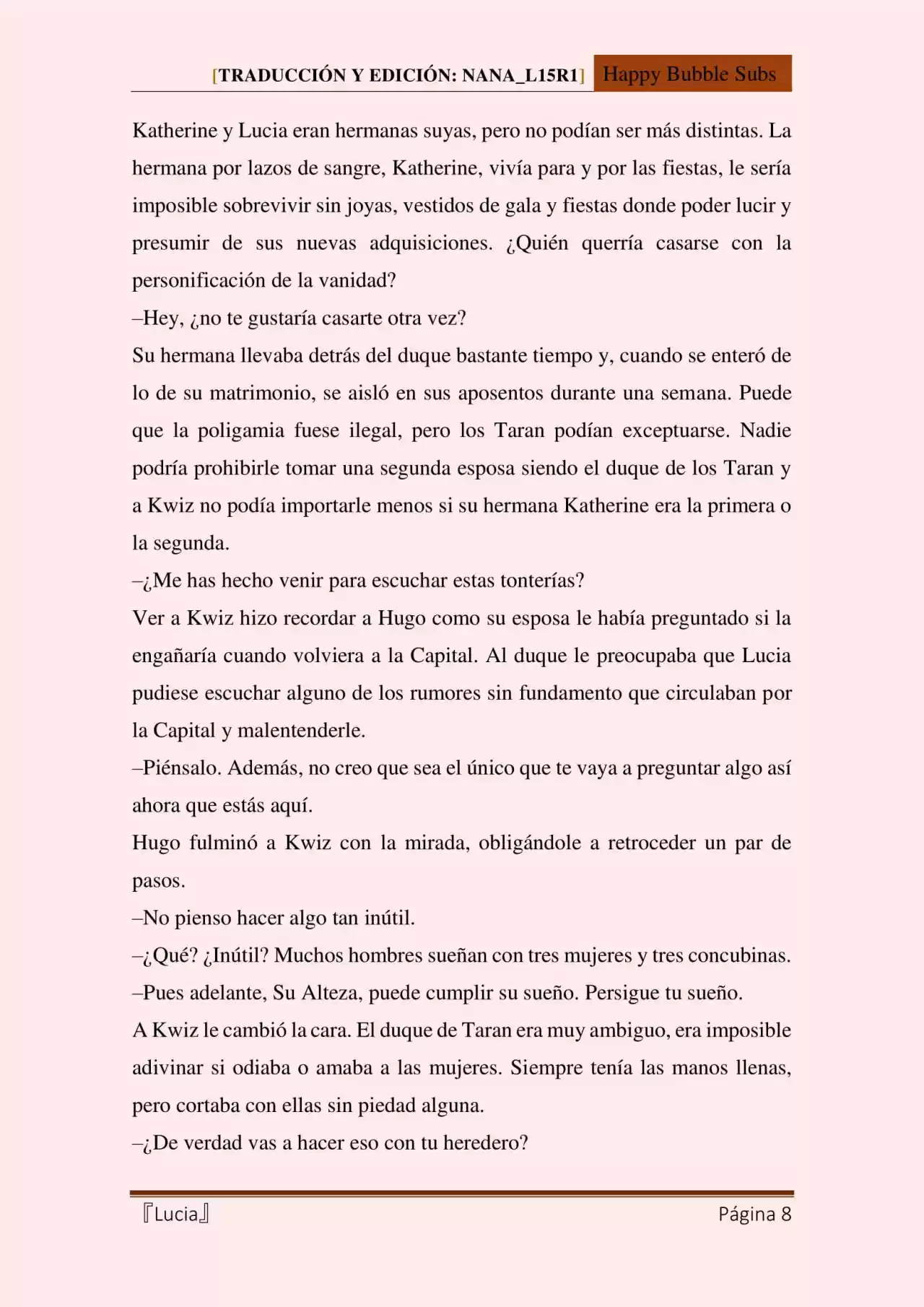 Lucia (Novela) - Capítulo 55 - Página 8 - LectorTMOo
