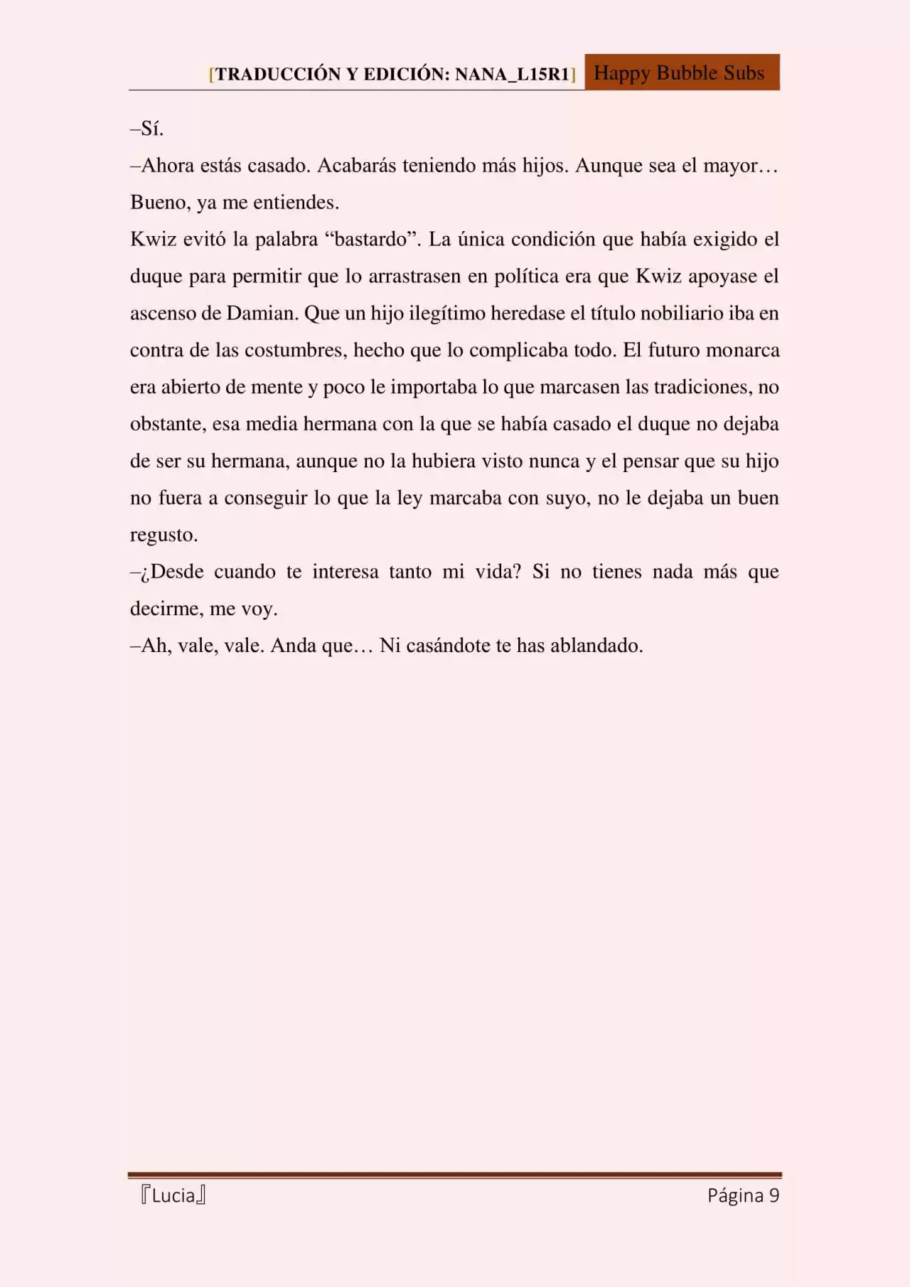 Lucia (Novela) - Capítulo 55 - Página 9 - LectorTMOo