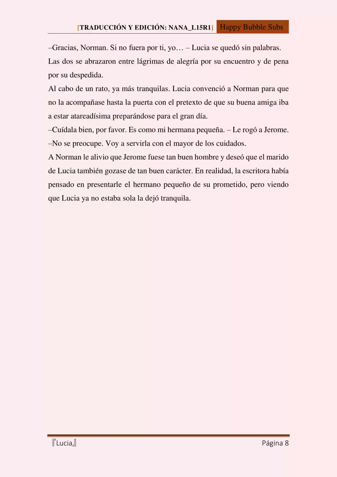 Lucia (Novela) - Capítulo 58 - Página 8 - LectorTMOo