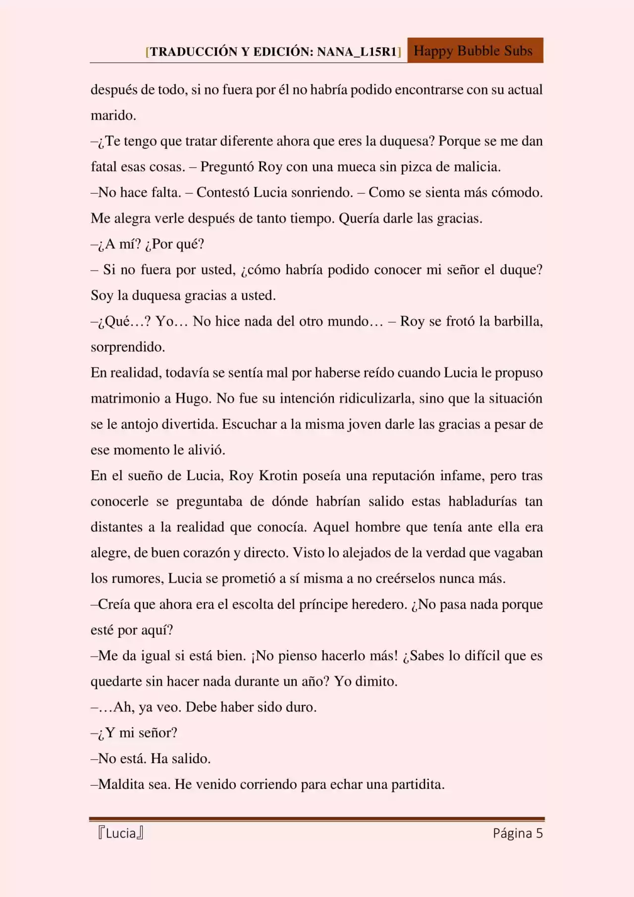 Lucia (Novela) - Capítulo 59 - Página 5 - LectorTMOo