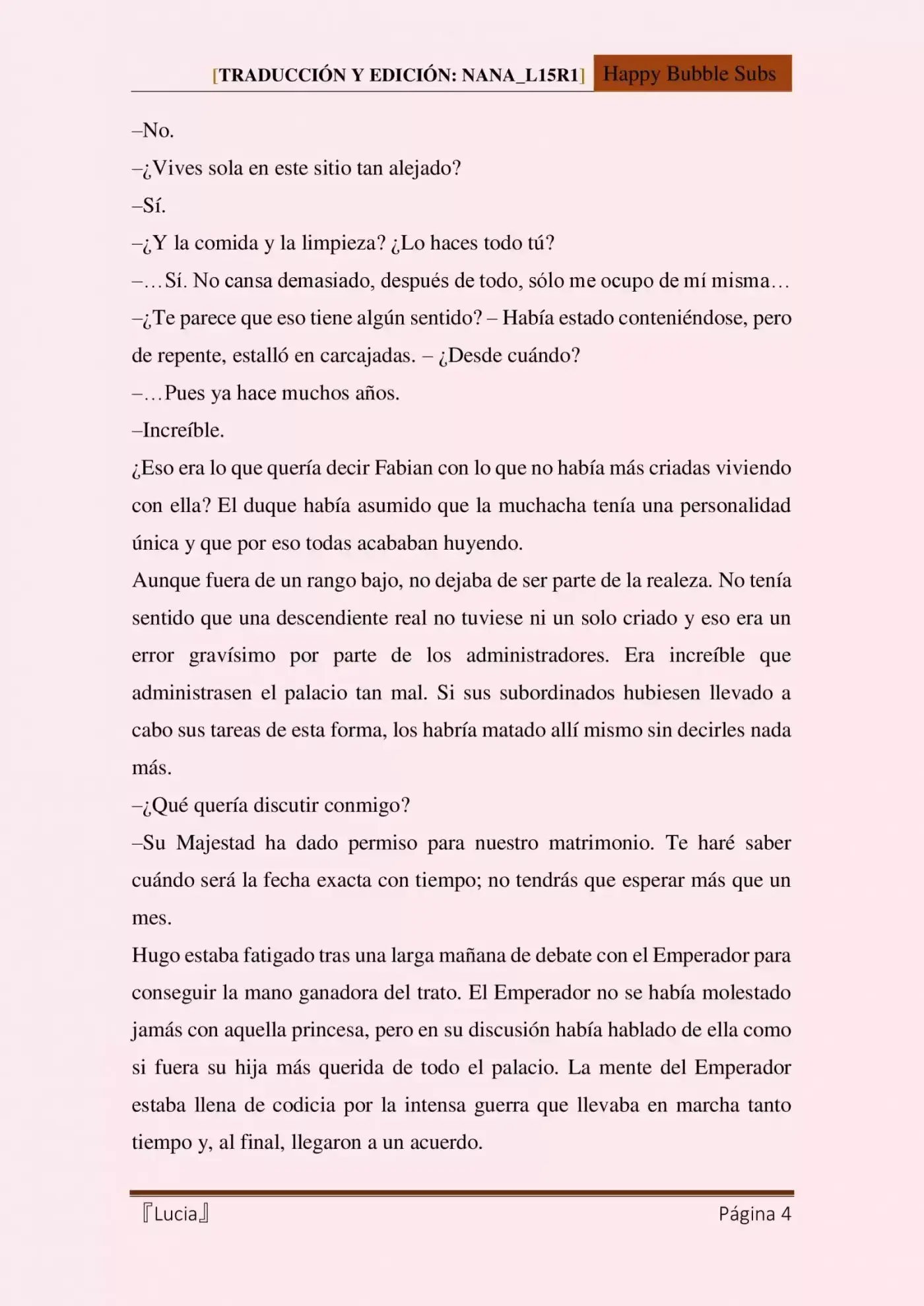 Lucia (Novela) - Capítulo 6 - Página 4 - LectorTMOo