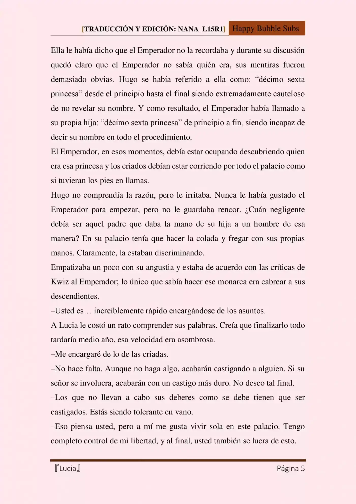Lucia (Novela) - Capítulo 6 - Página 5 - LectorTMOo