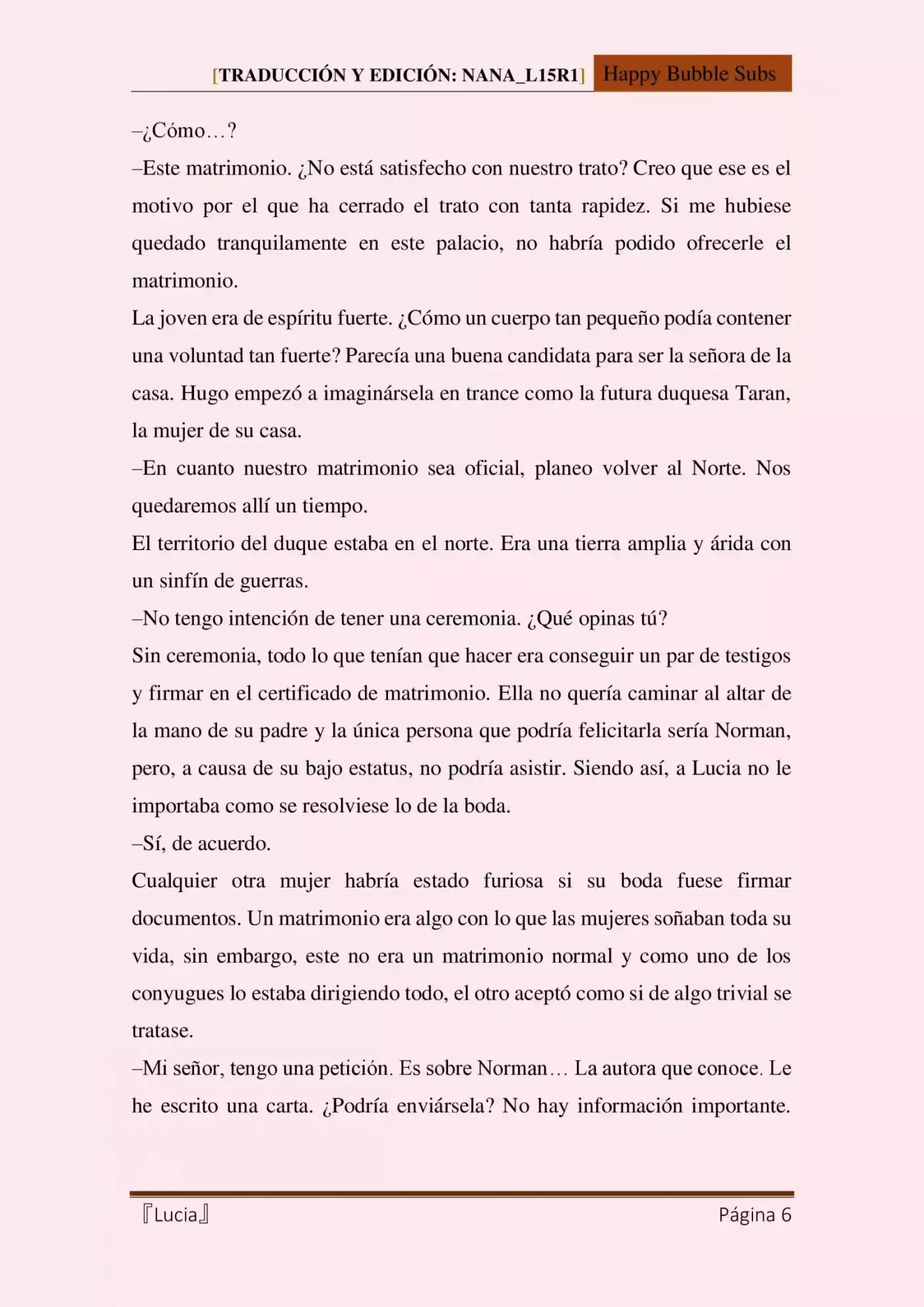 Lucia (Novela) - Capítulo 6 - Página 6 - LectorTMOo