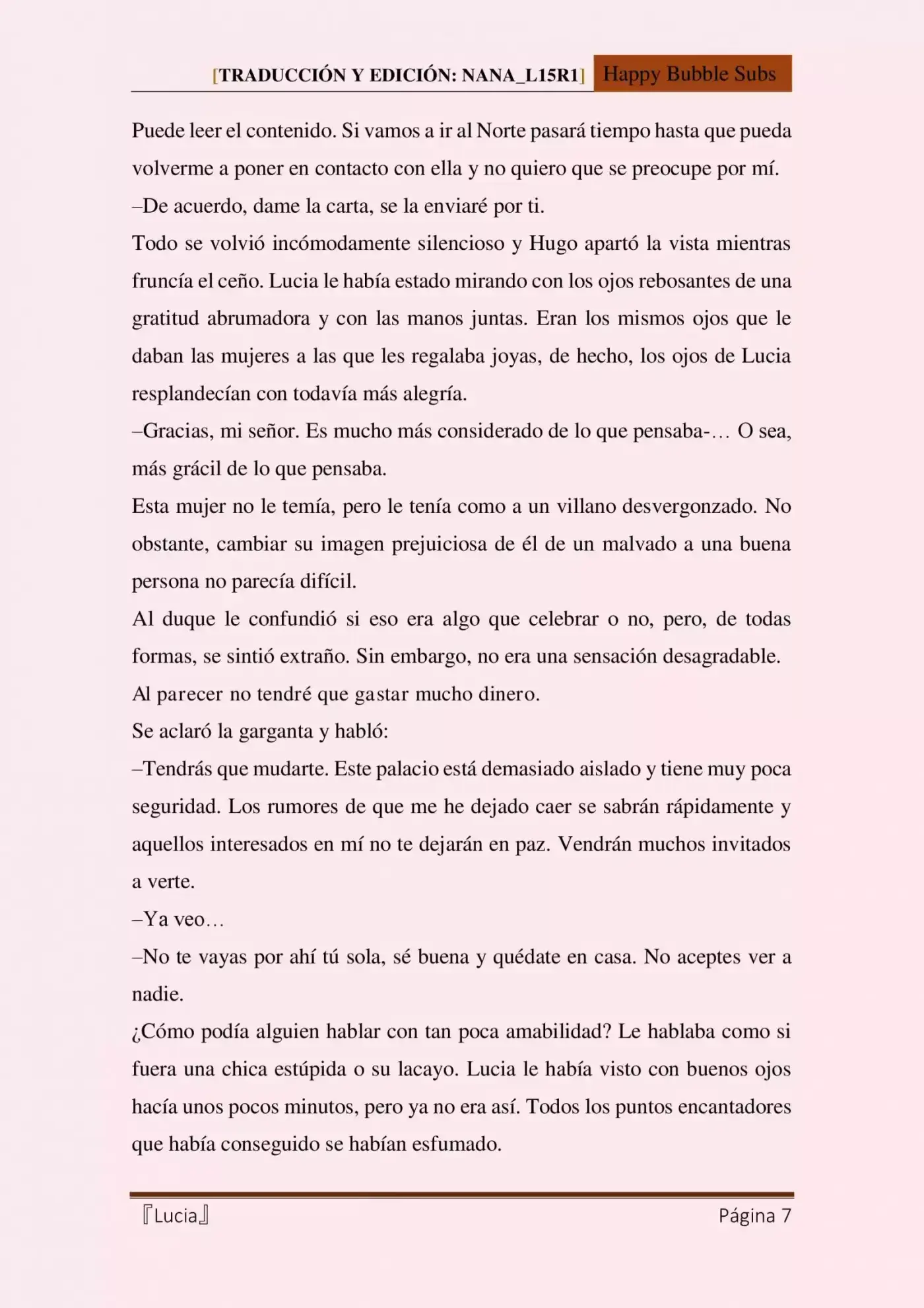 Lucia (Novela) - Capítulo 6 - Página 7 - LectorTMOo