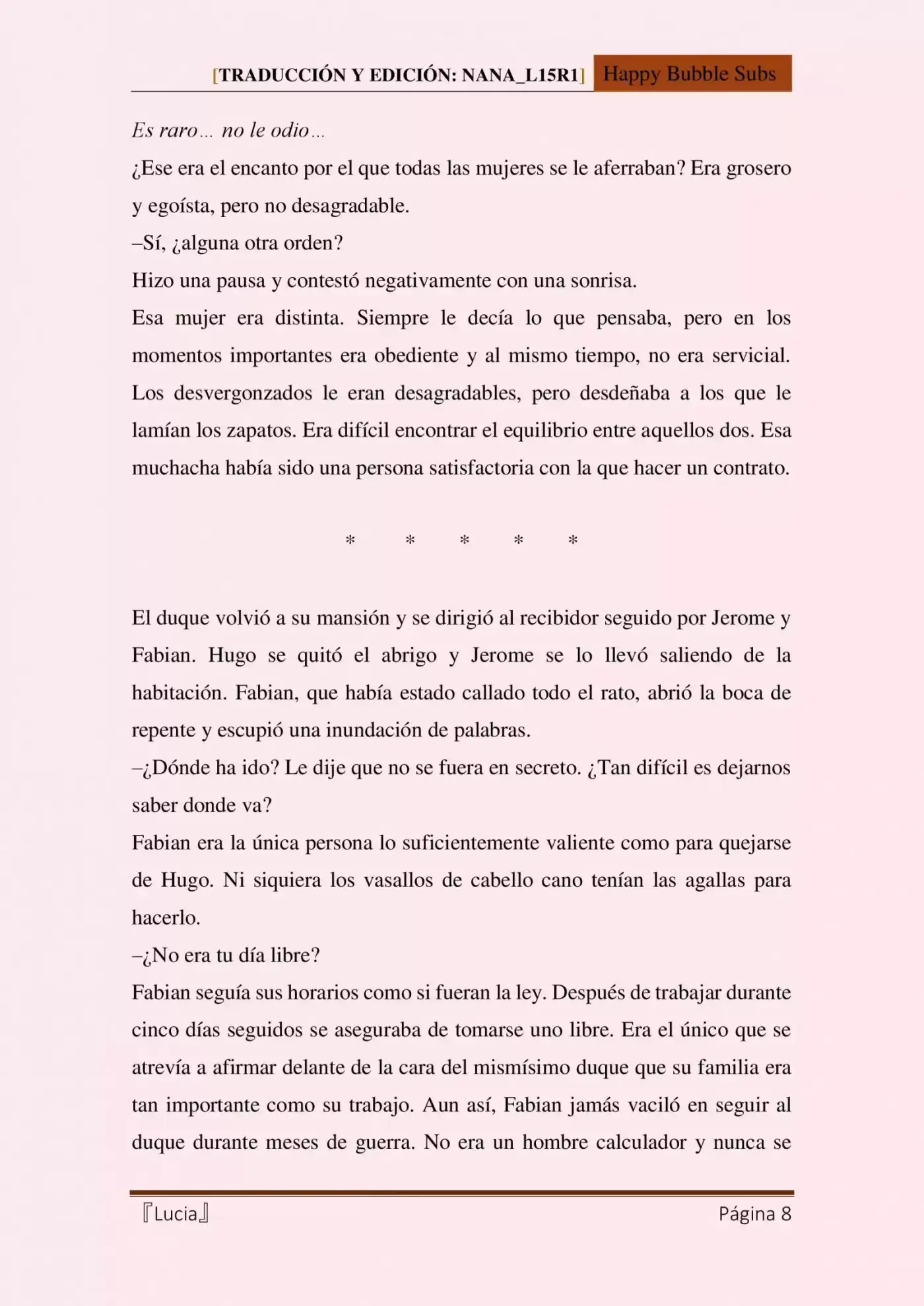 Lucia (Novela) - Capítulo 6 - Página 8 - LectorTMOo