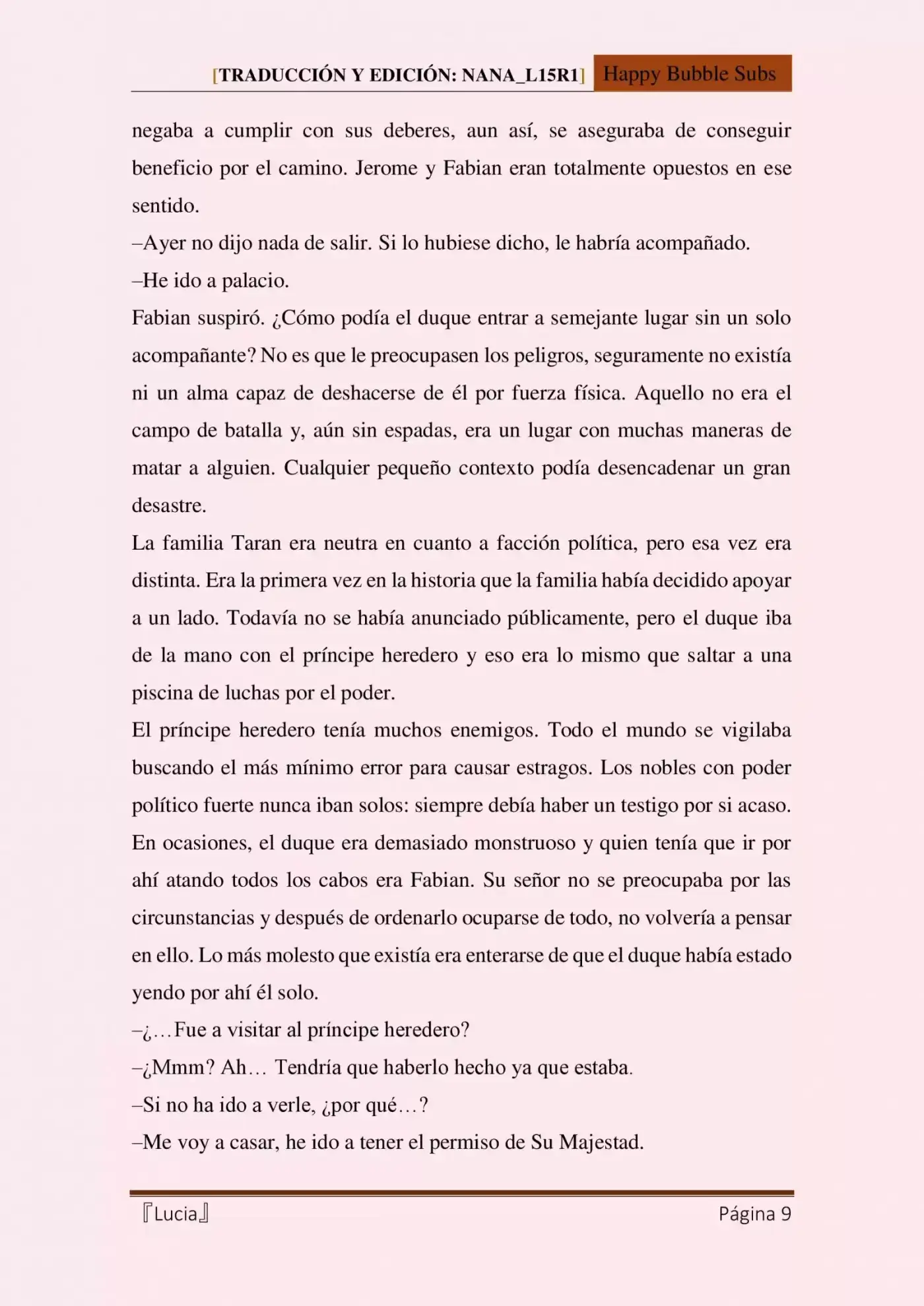 Lucia (Novela) - Capítulo 6 - Página 9 - LectorTMOo