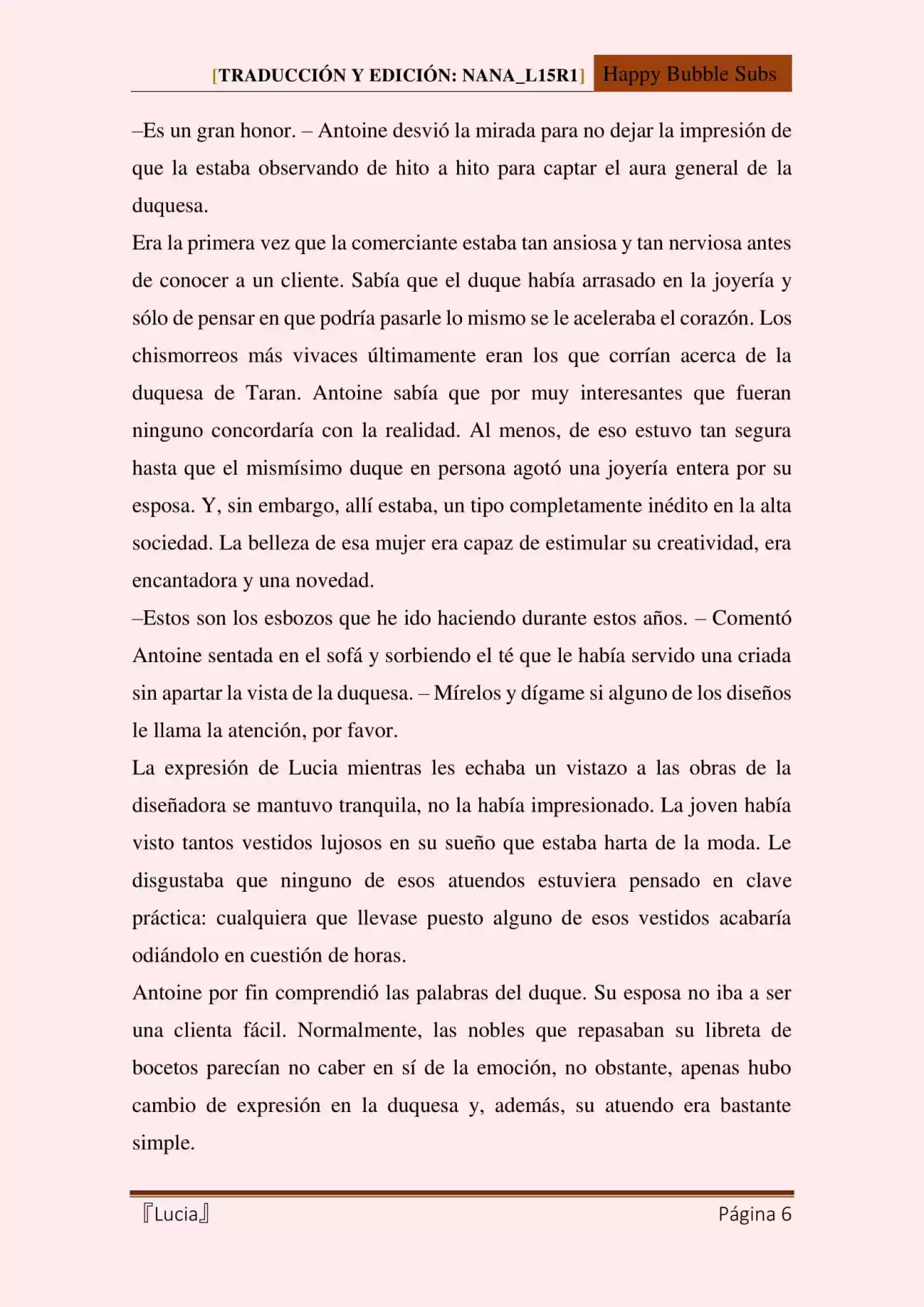 Lucia (Novela) - Capítulo 62 - Página 6 - LectorTMOo