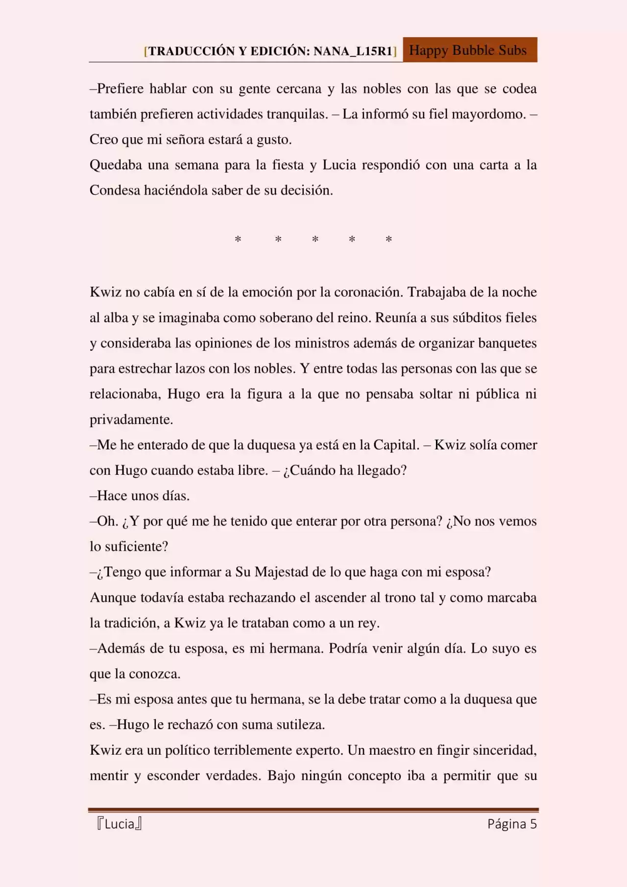 Lucia (Novela) - Capítulo 65 - Página 5 - LectorTMOo