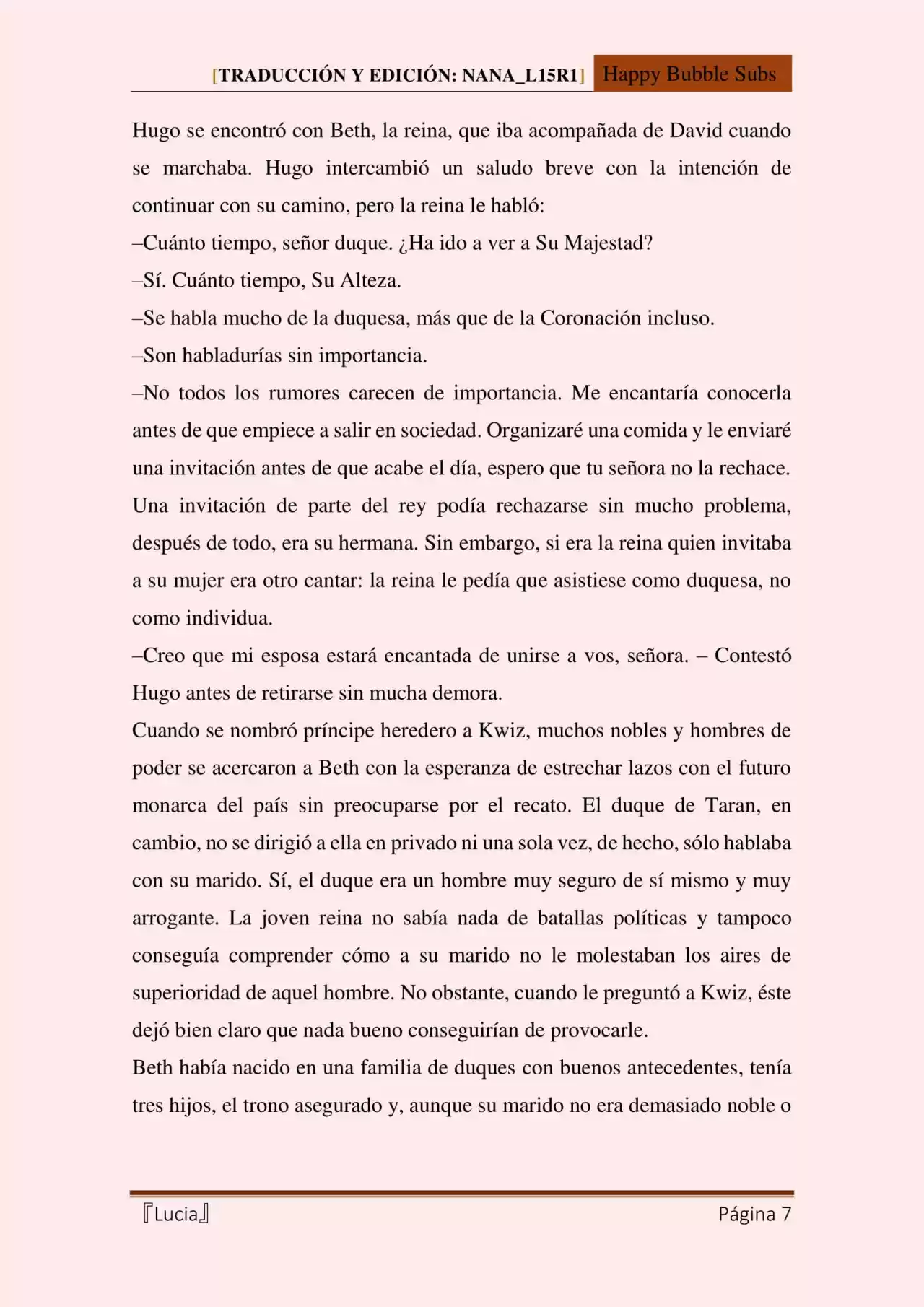 Lucia (Novela) - Capítulo 65 - Página 7 - LectorTMOo