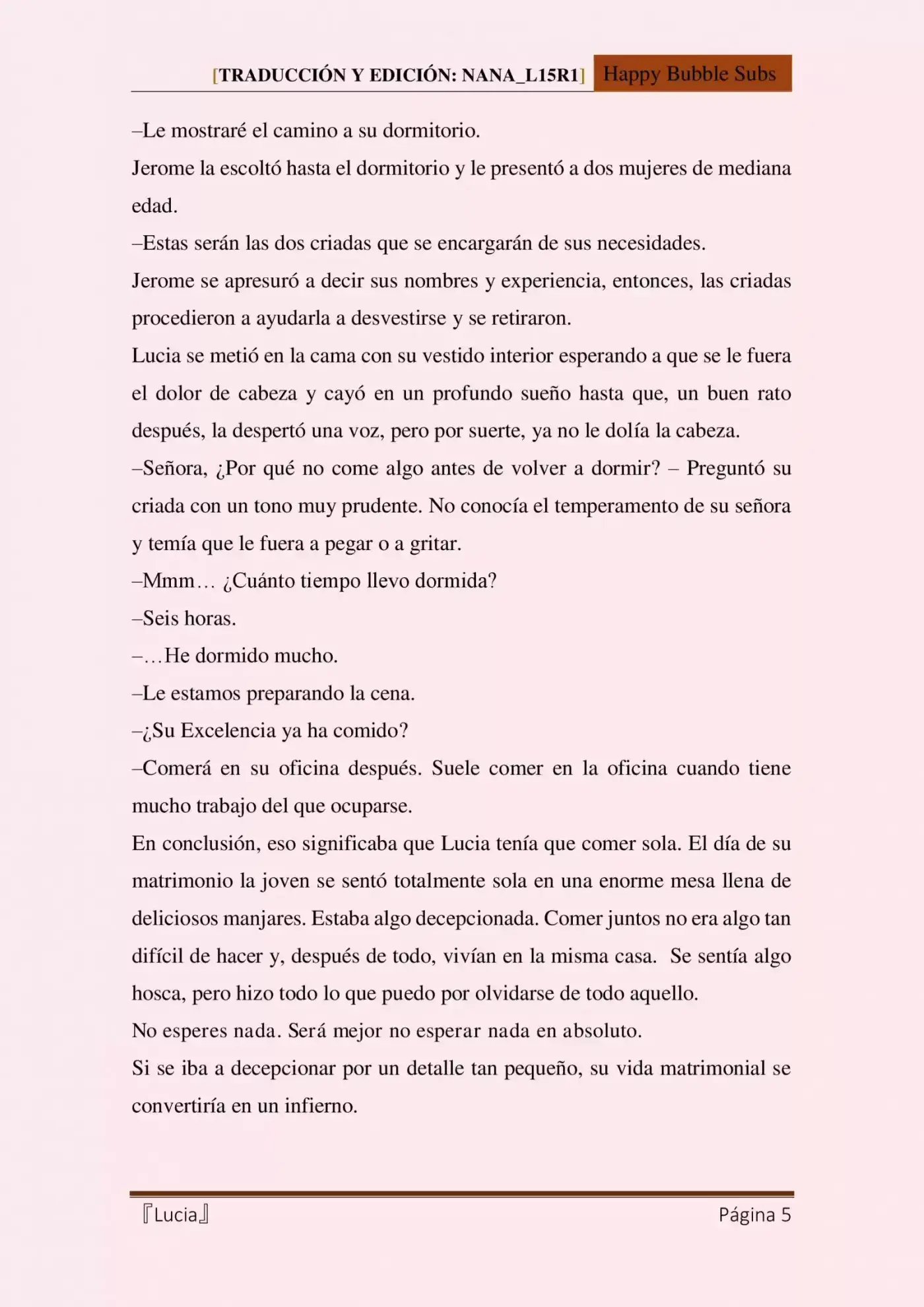 Lucia (Novela) - Capítulo 7 - Página 5 - LectorTMOo
