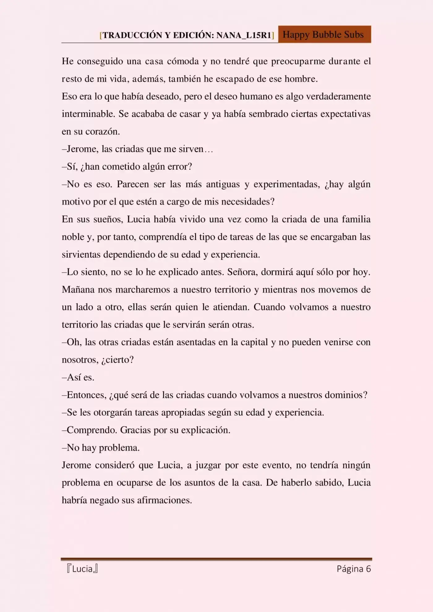 Lucia (Novela) - Capítulo 7 - Página 6 - LectorTMOo