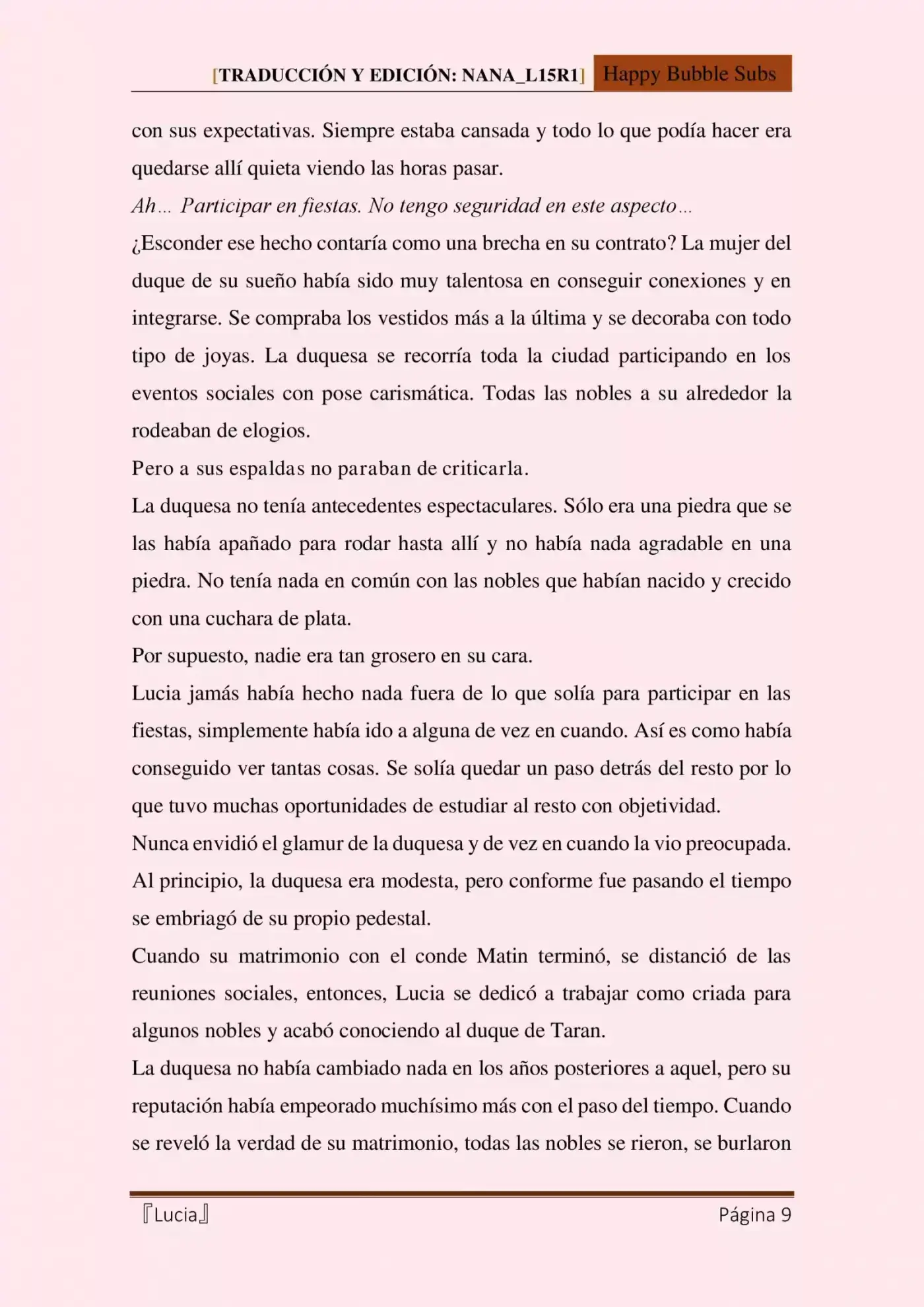 Lucia (Novela) - Capítulo 7 - Página 9 - LectorTMOo