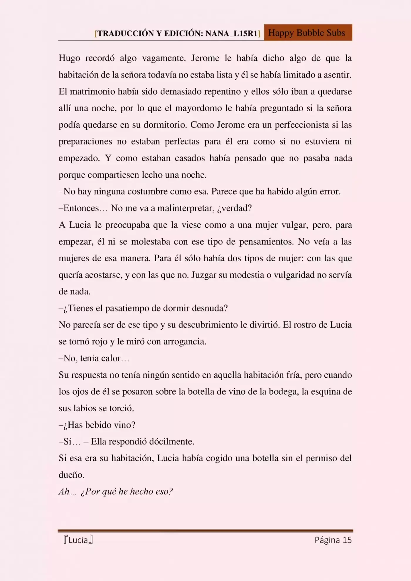 Lucia (Novela) - Capítulo 7 - Página 15 - LectorTMOo