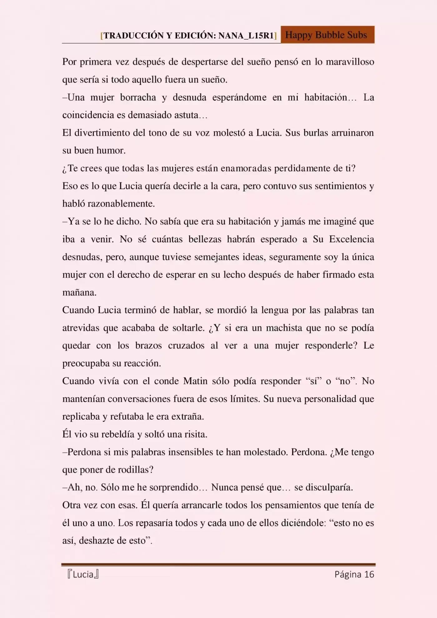 Lucia (Novela) - Capítulo 7 - Página 16 - LectorTMOo