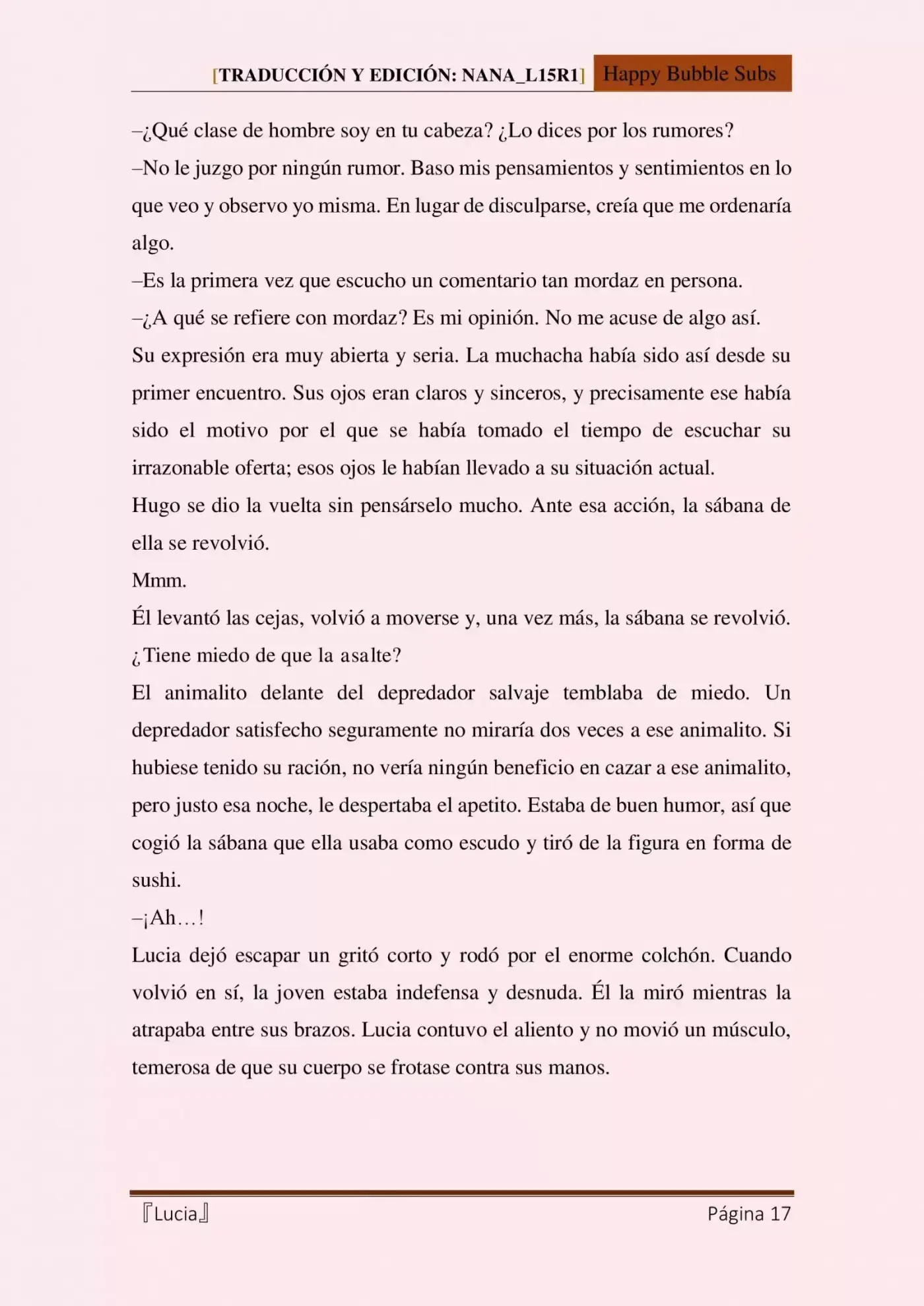 Lucia (Novela) - Capítulo 7 - Página 17 - LectorTMOo