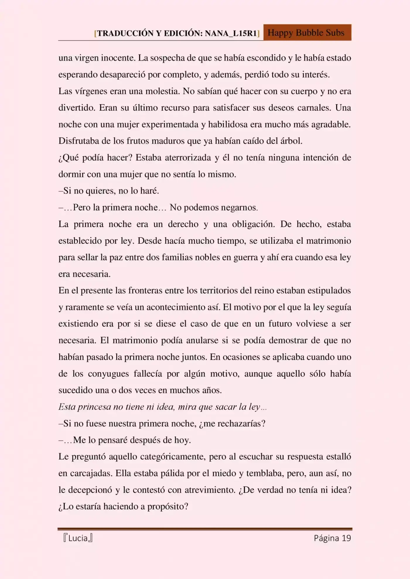 Lucia (Novela) - Capítulo 7 - Página 19 - LectorTMOo