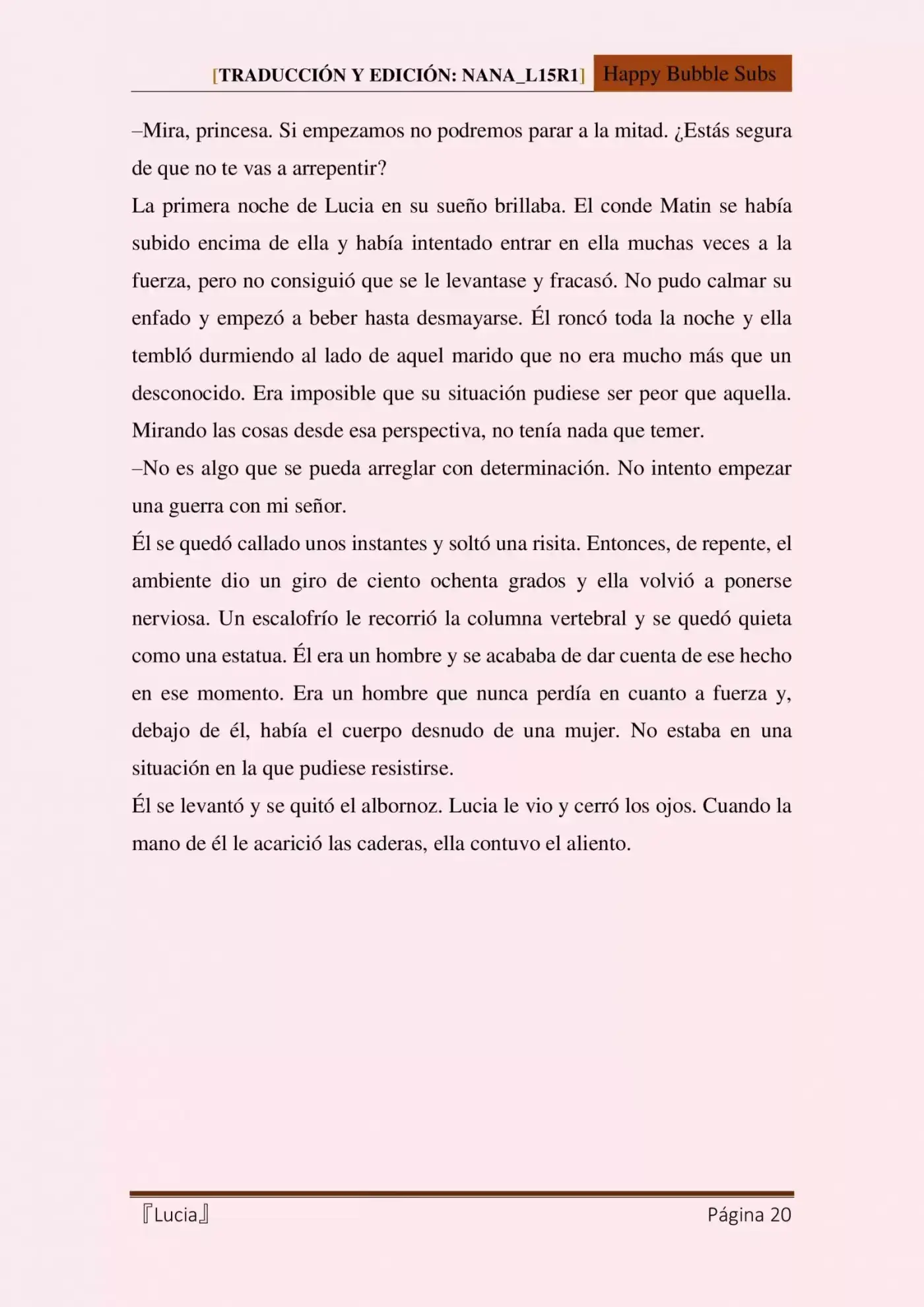 Lucia (Novela) - Capítulo 7 - Página 20 - LectorTMOo