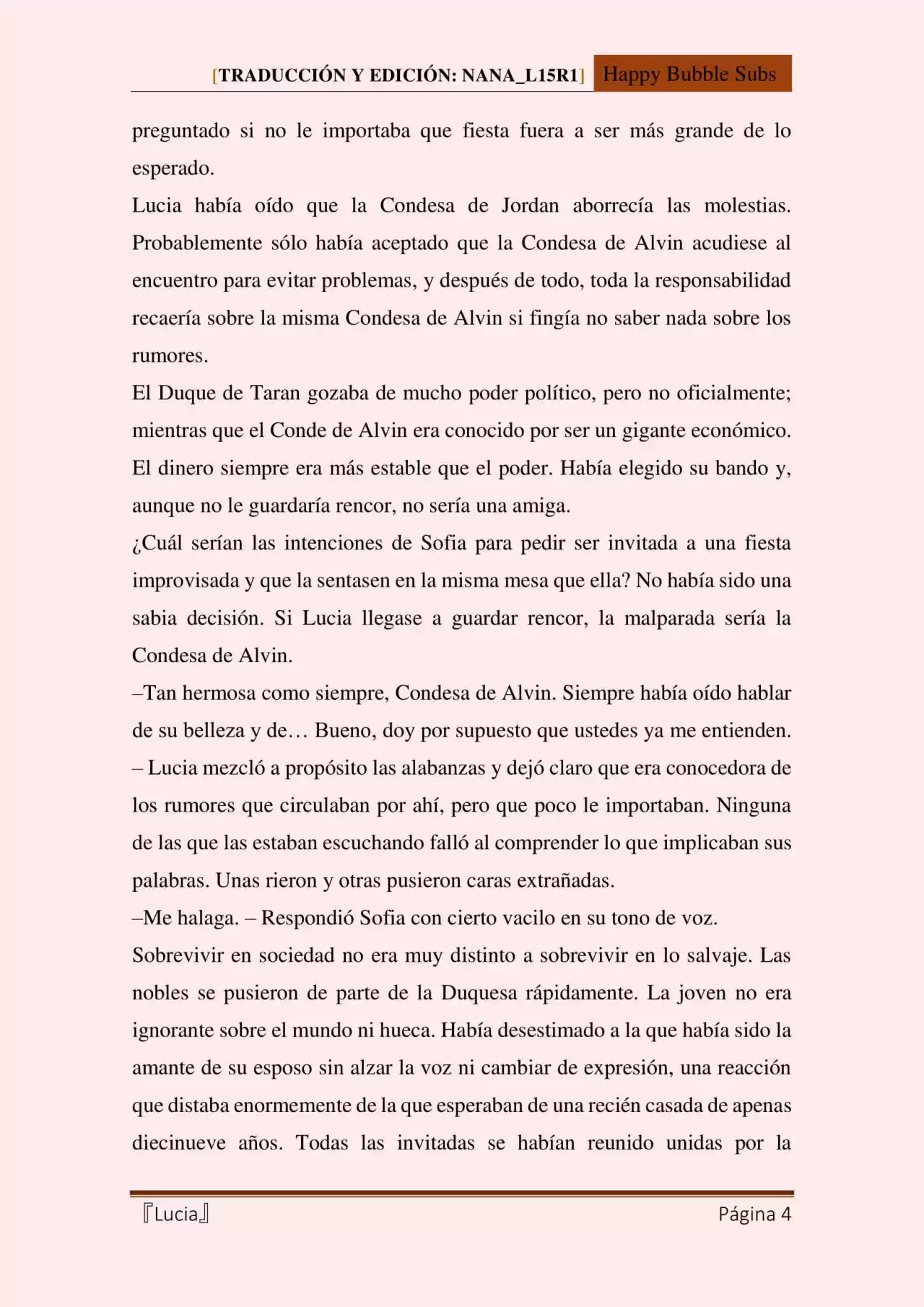 Lucia (Novela) - Capítulo 70 - Página 4 - LectorTMOo