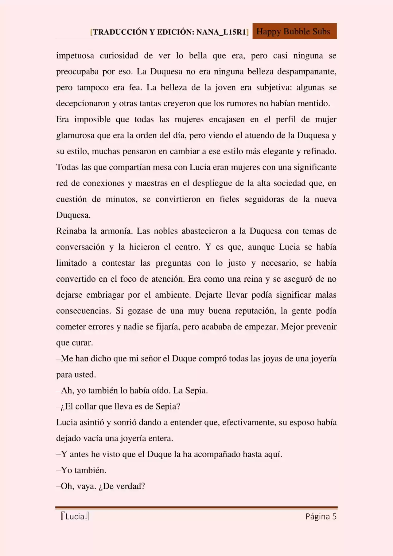 Lucia (Novela) - Capítulo 70 - Página 5 - LectorTMOo