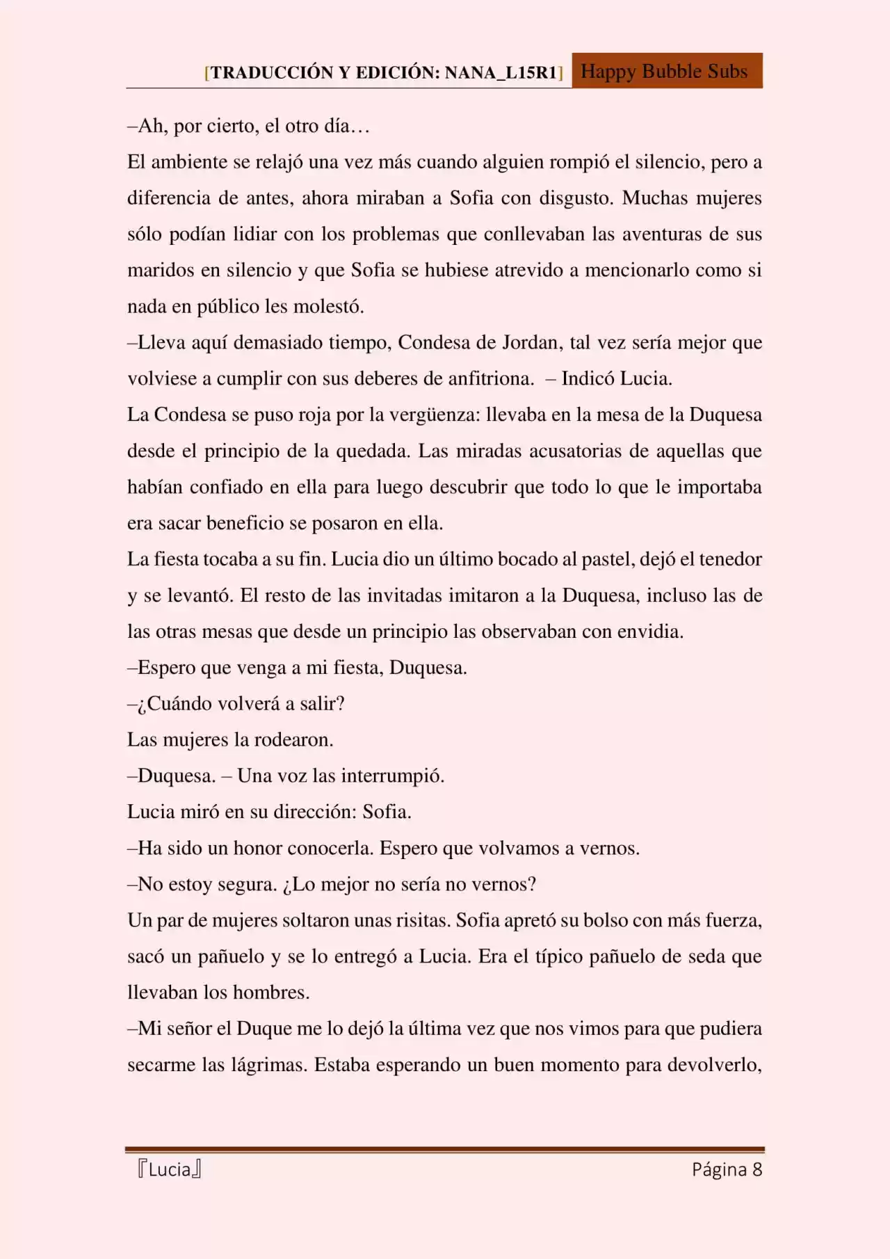 Lucia (Novela) - Capítulo 70 - Página 8 - LectorTMOo