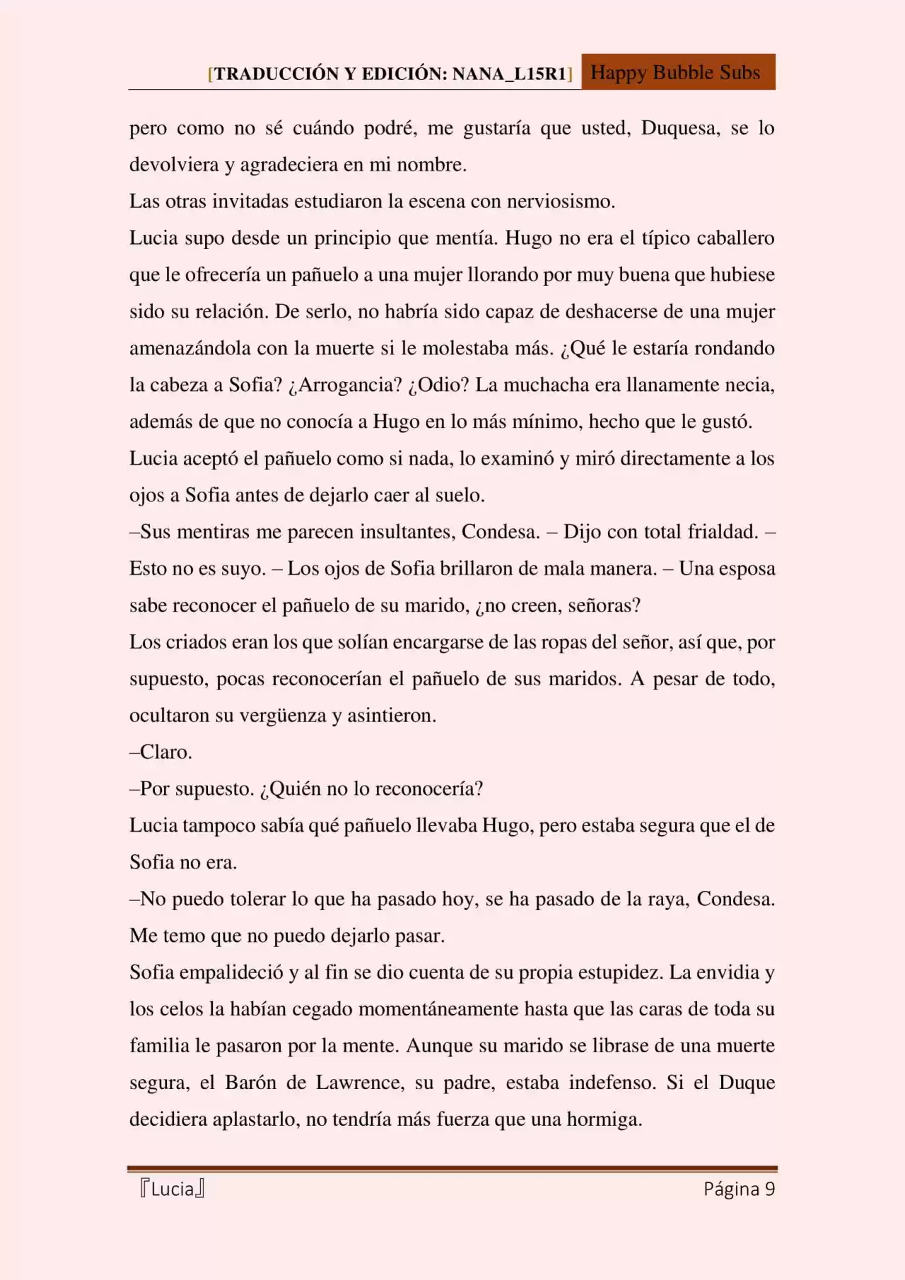 Lucia (Novela) - Capítulo 70 - Página 9 - LectorTMOo