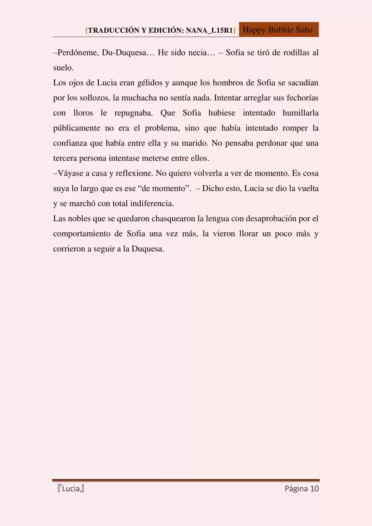 Lucia (Novela) - Capítulo 70 - Página 10 - LectorTMOo