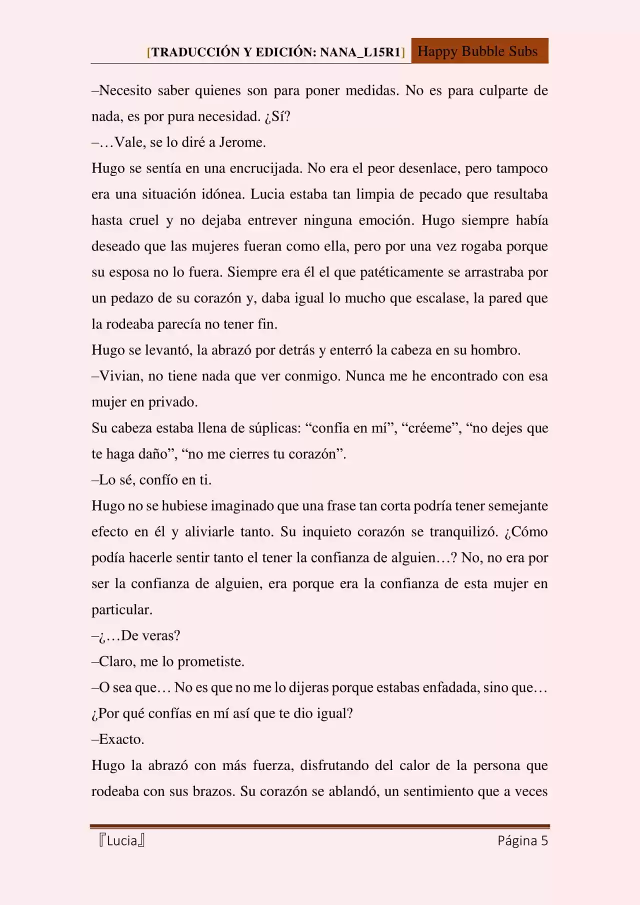 Lucia (Novela) - Capítulo 72 - Página 5 - LectorTMOo