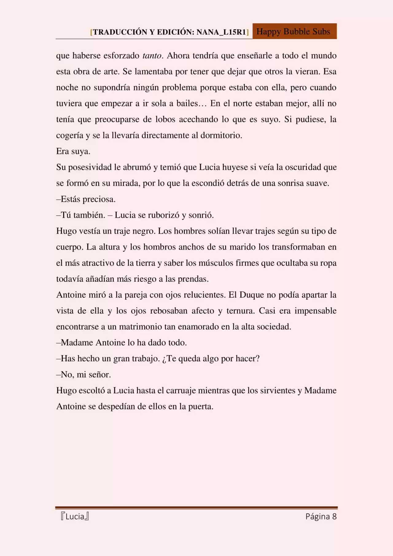 Lucia (Novela) - Capítulo 72 - Página 8 - LectorTMOo