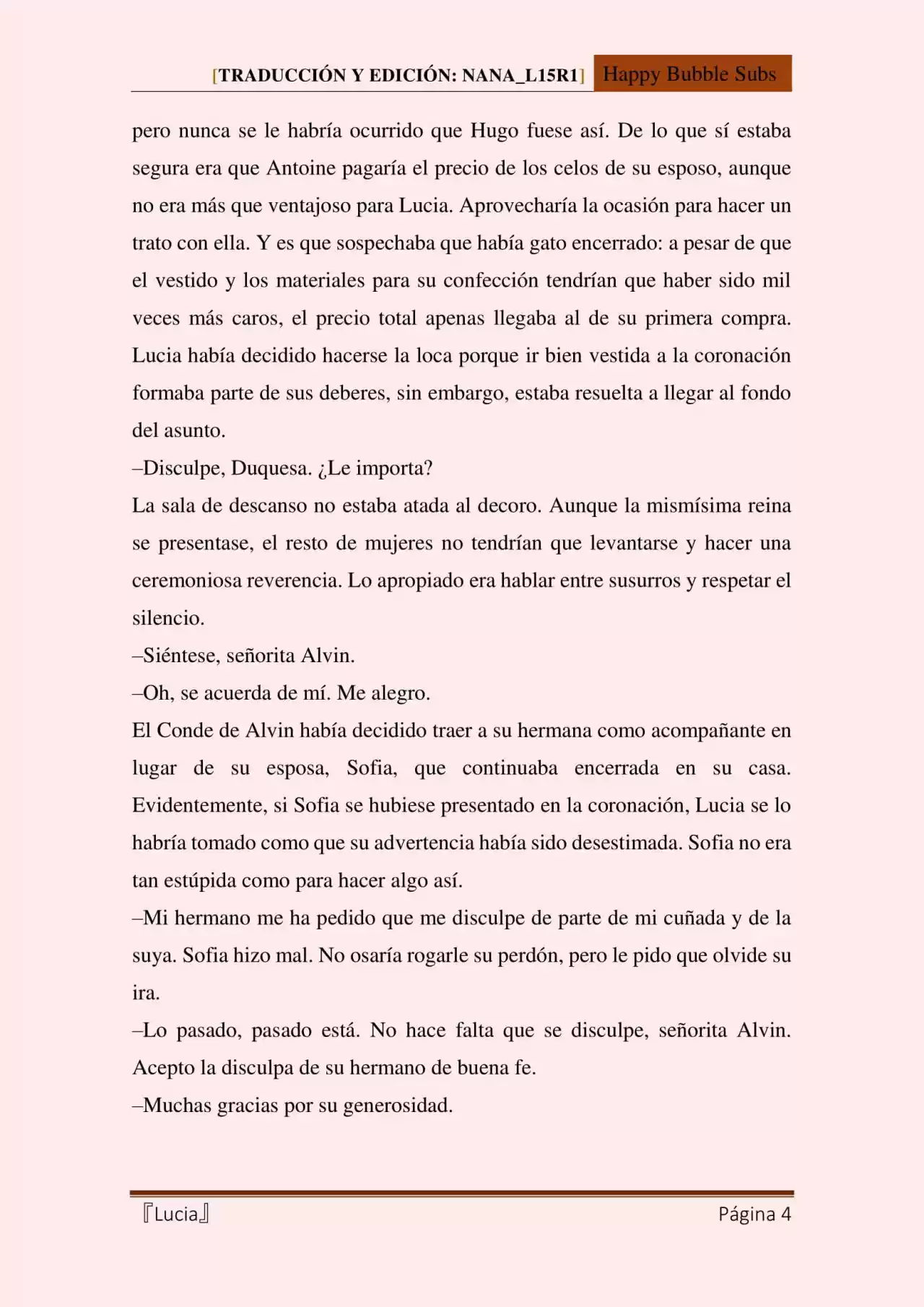 Lucia (Novela) - Capítulo 74 - Página 4 - LectorTMOo