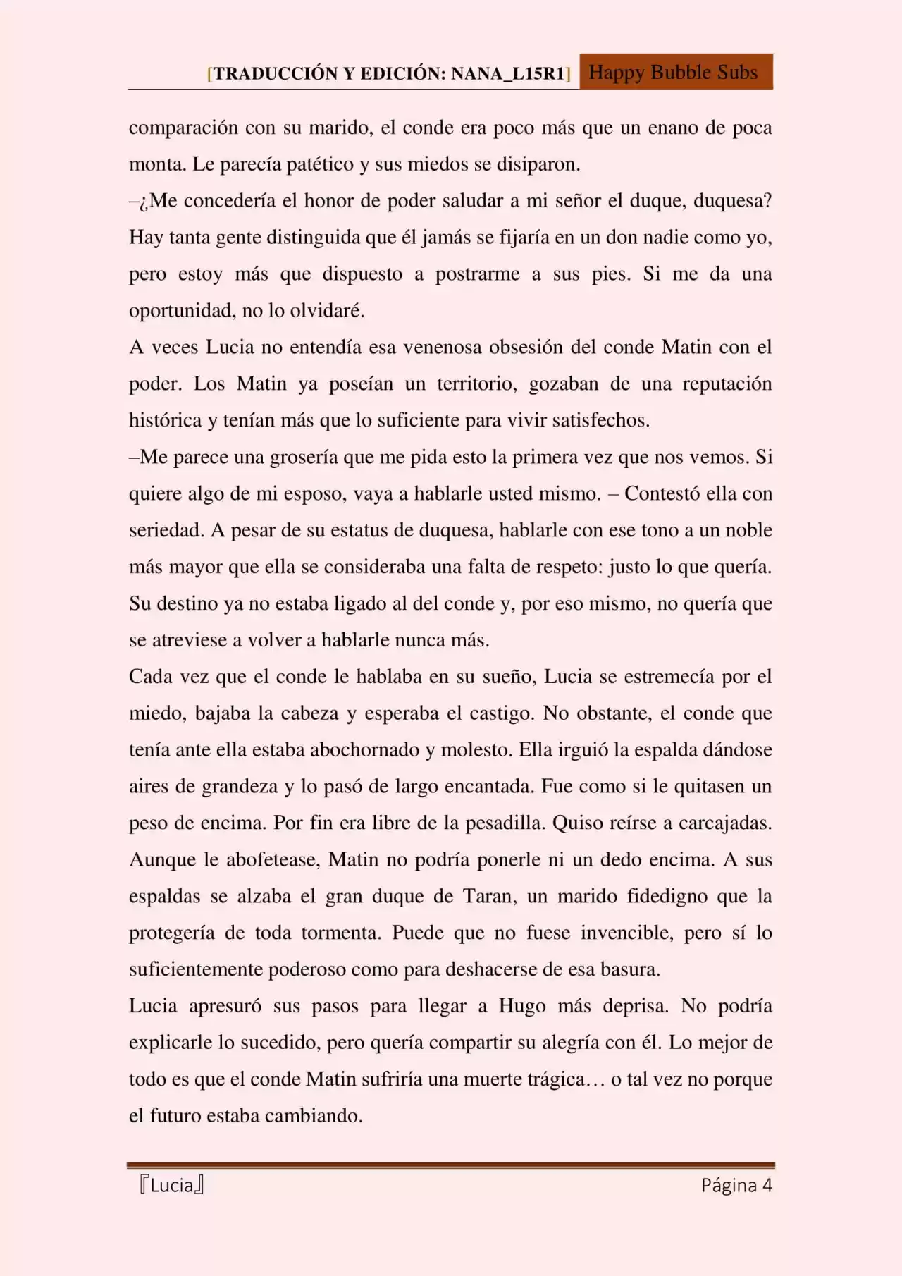 Lucia (Novela) - Capítulo 75 - Página 4 - LectorTMOo
