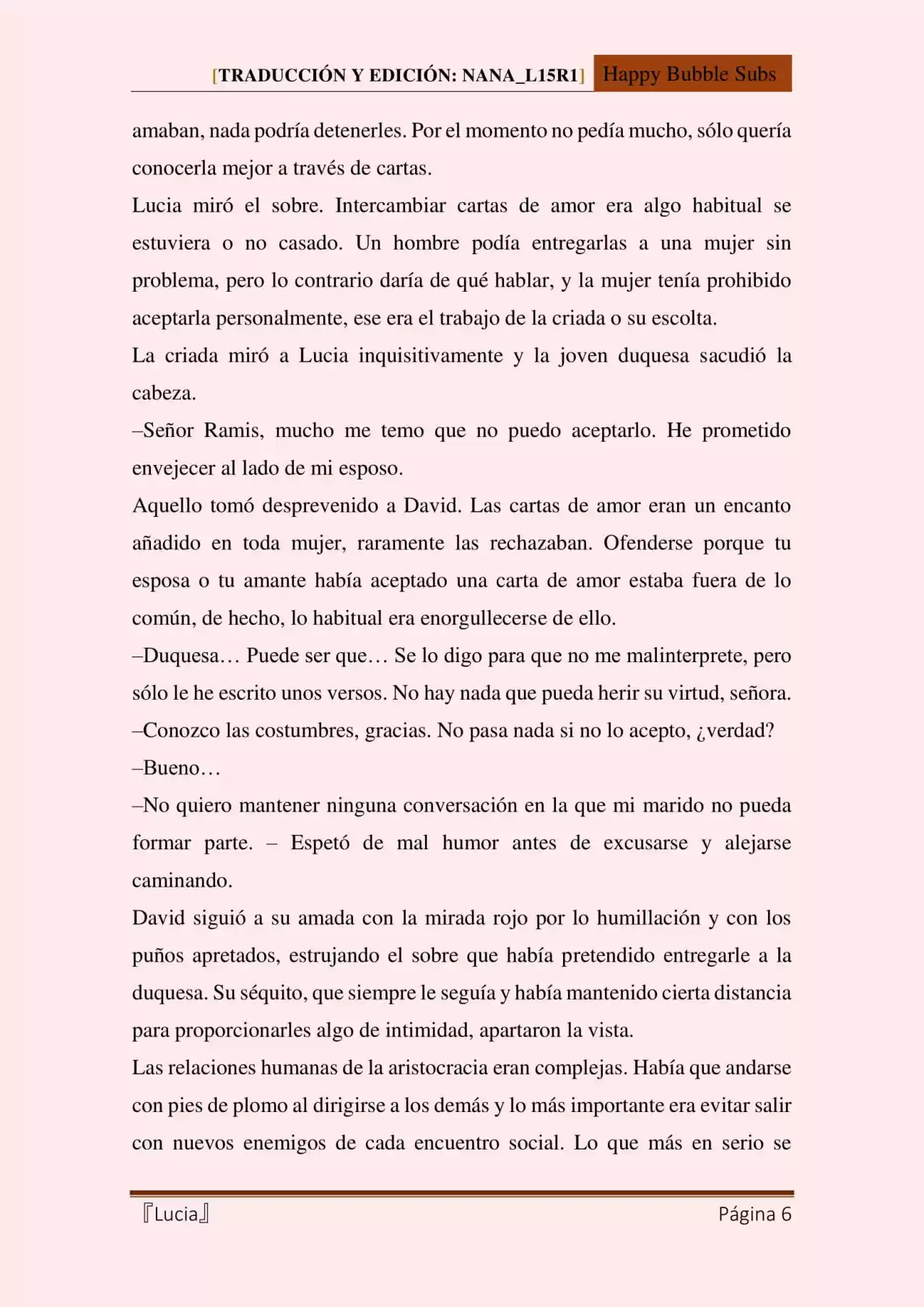 Lucia (Novela) - Capítulo 75 - Página 6 - LectorTMOo