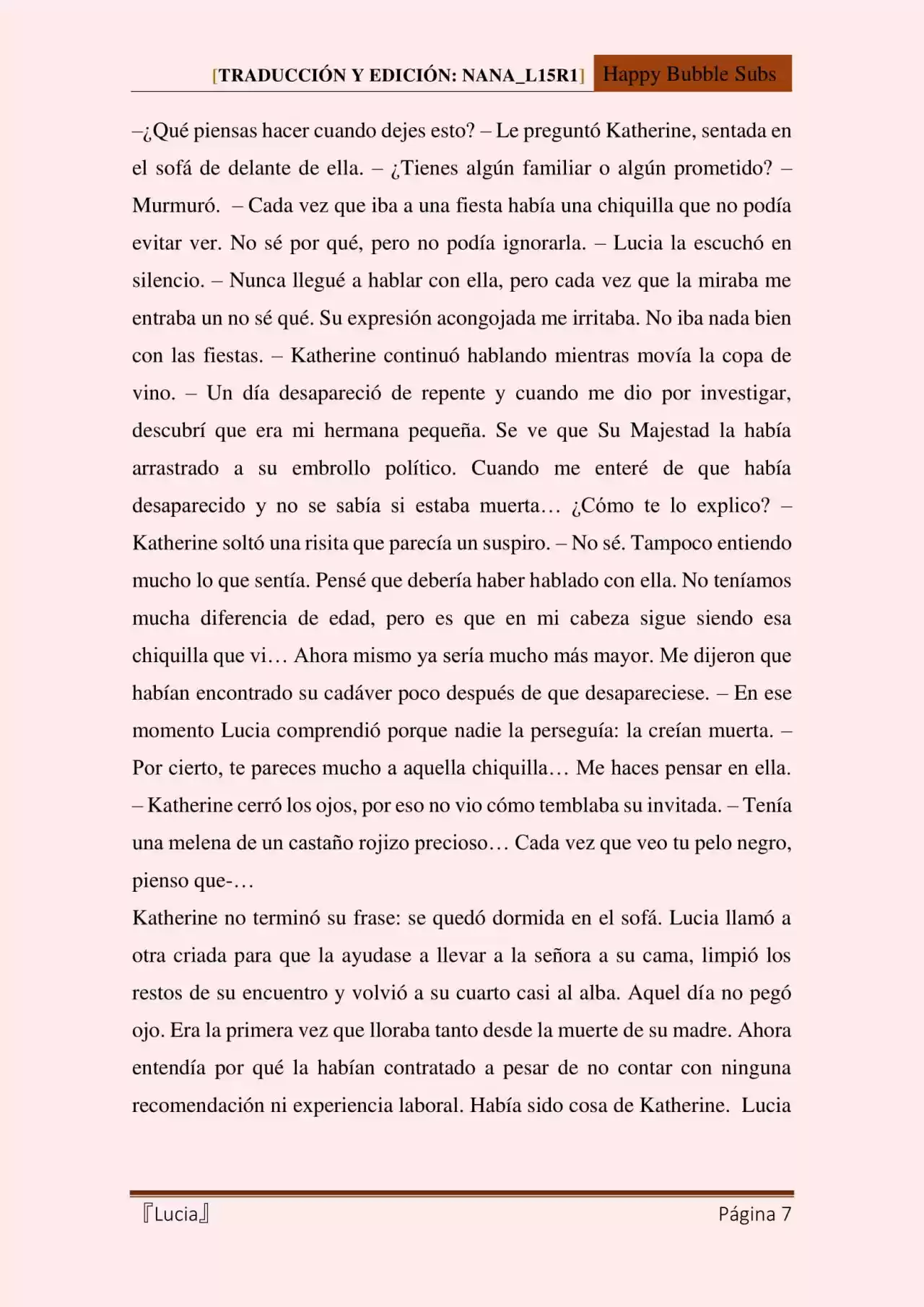Lucia (Novela) - Capítulo 78 - Página 7 - LectorTMOo