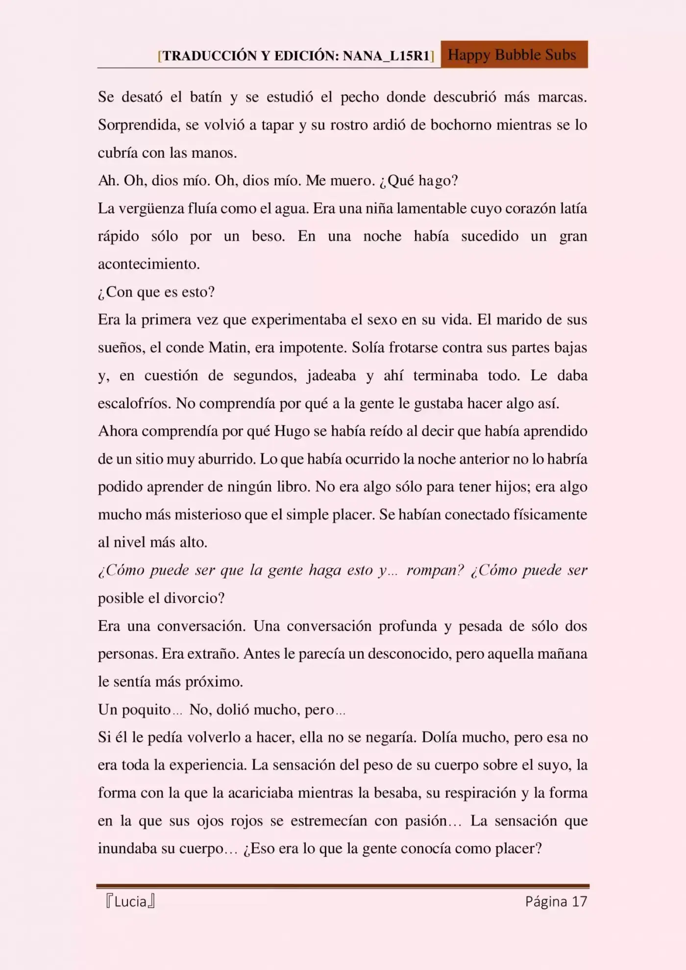 Lucia (Novela) - Capítulo 8 - Página 17 - LectorTMOo
