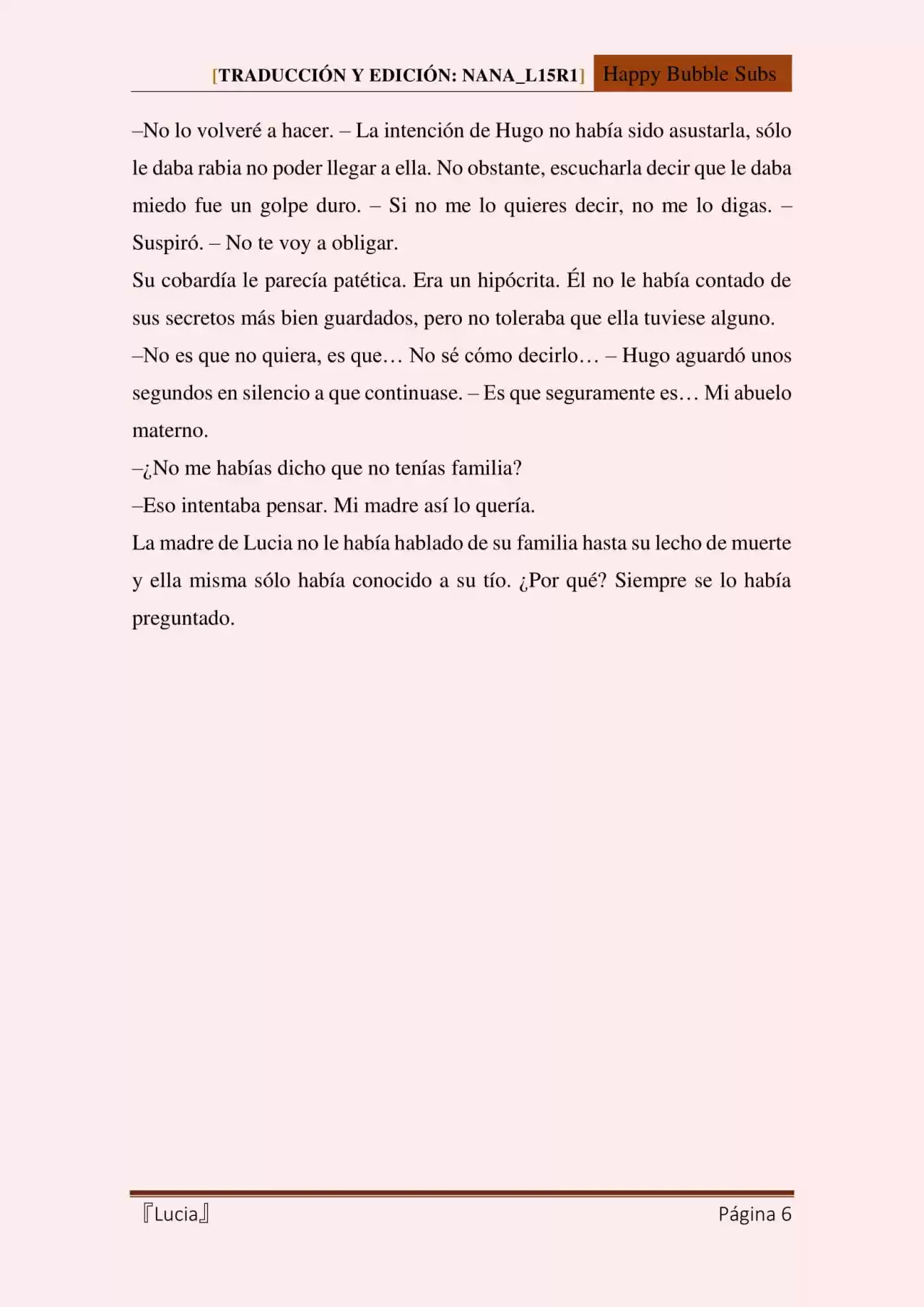 Lucia (Novela) - Capítulo 81 - Página 6 - LectorTMOo