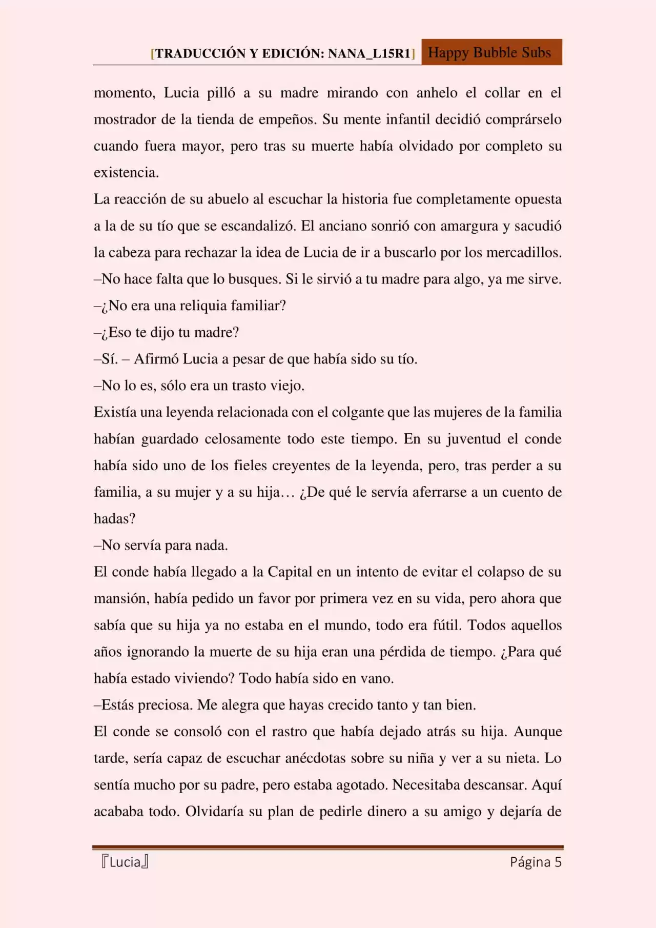 Lucia (Novela) - Capítulo 83 - Página 5 - LectorTMOo