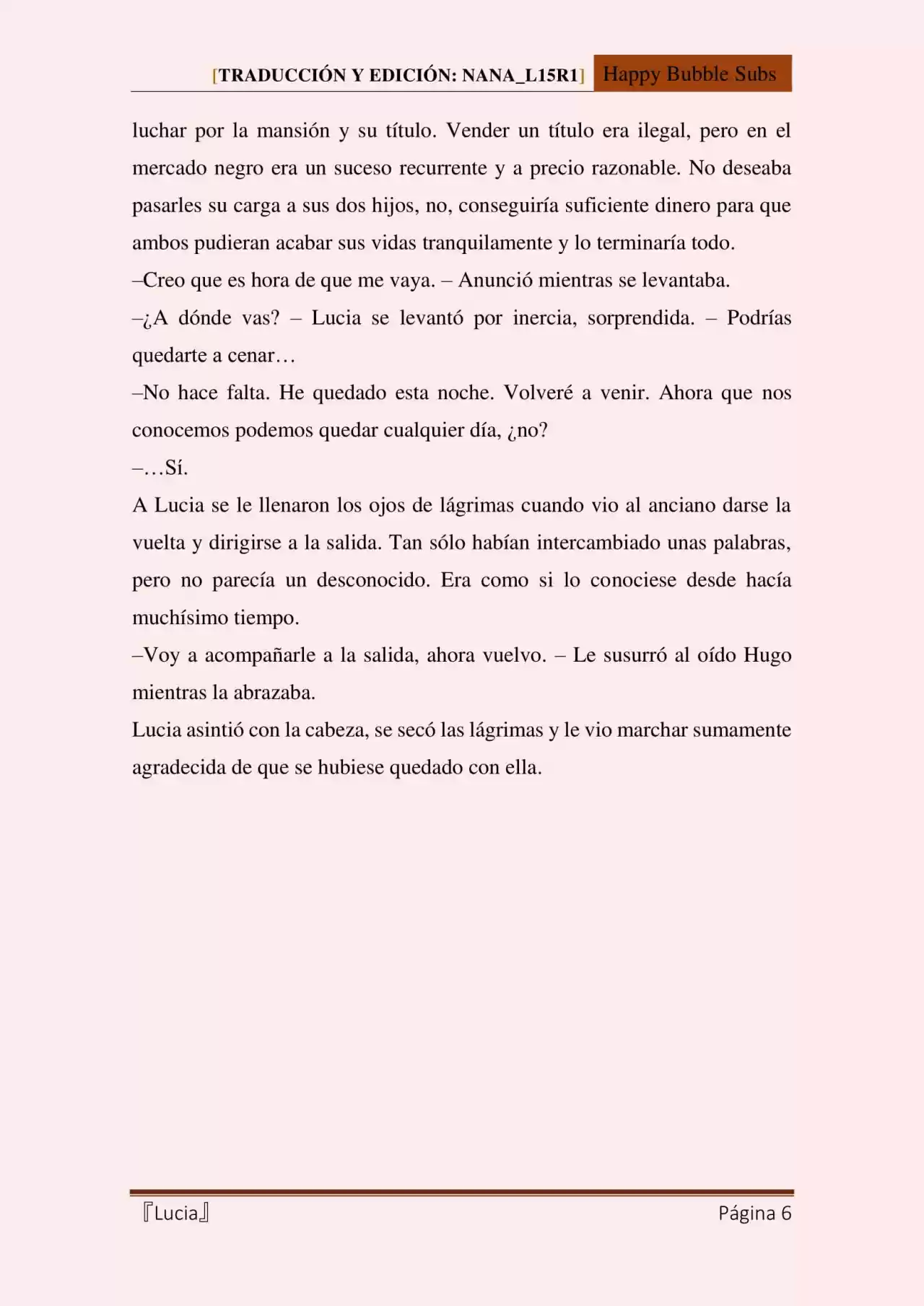 Lucia (Novela) - Capítulo 83 - Página 6 - LectorTMOo