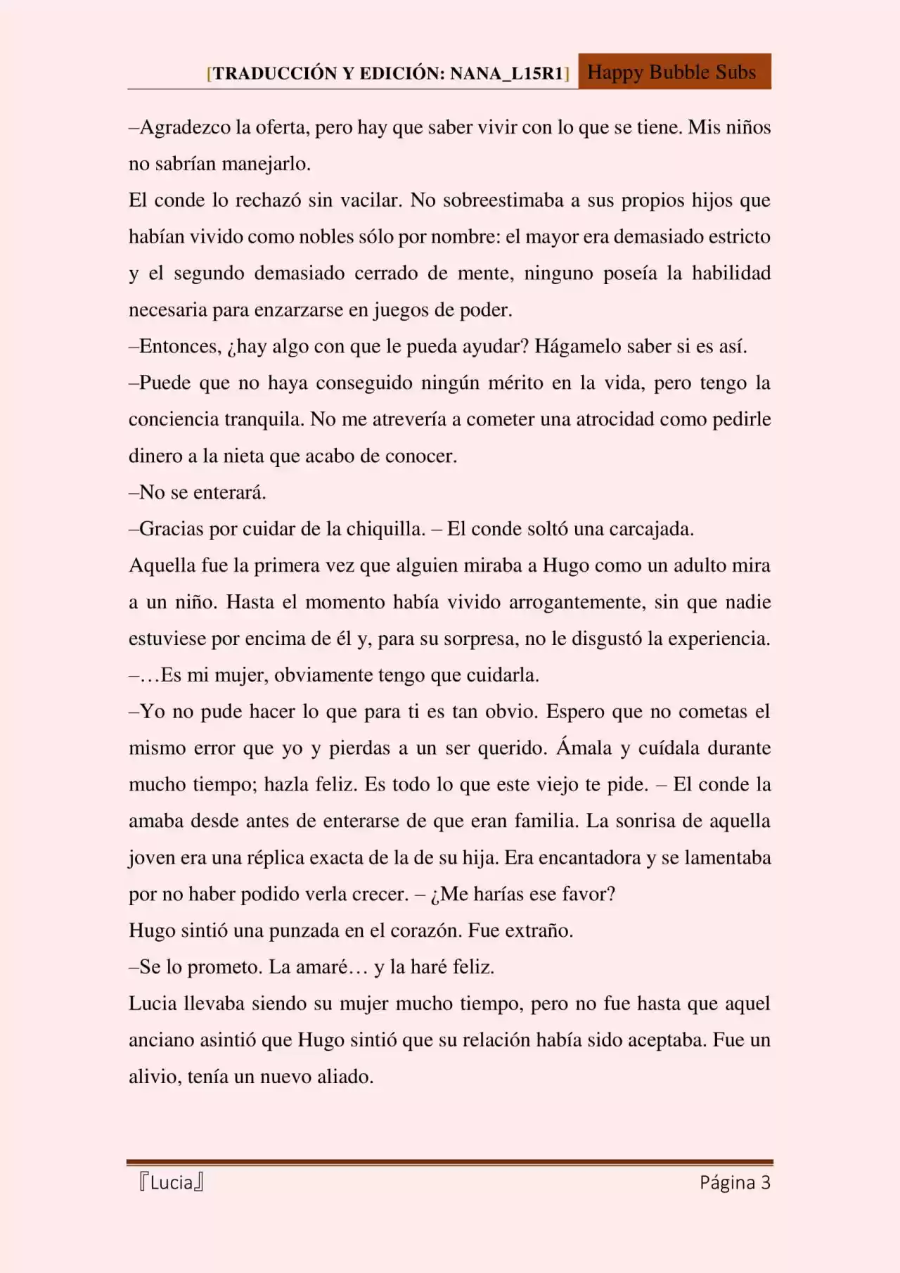 Lucia (Novela) - Capítulo 84 - Página 3 - LectorTMOo