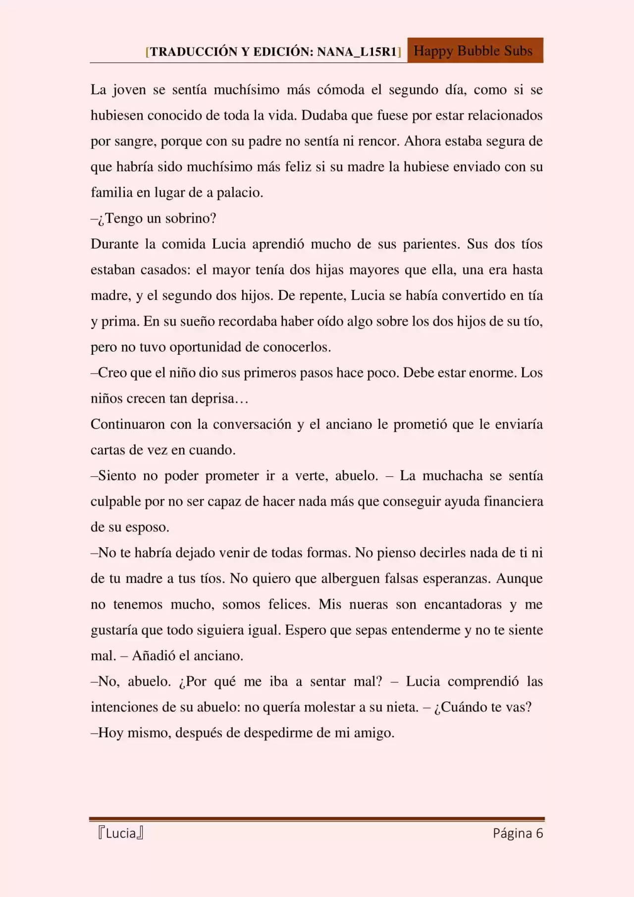 Lucia (Novela) - Capítulo 84 - Página 6 - LectorTMOo