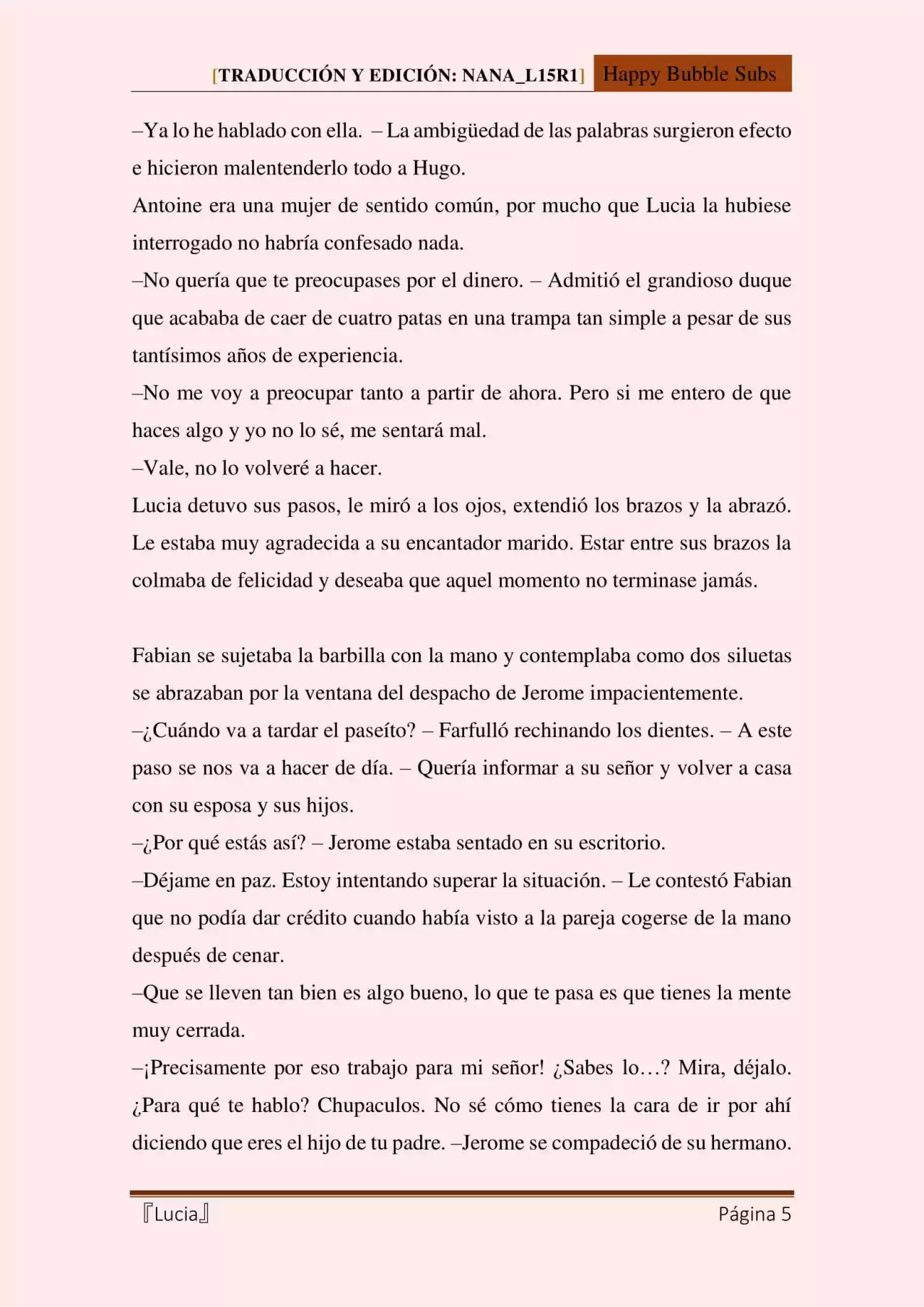 Lucia (Novela) - Capítulo 85 - Página 5 - LectorTMOo
