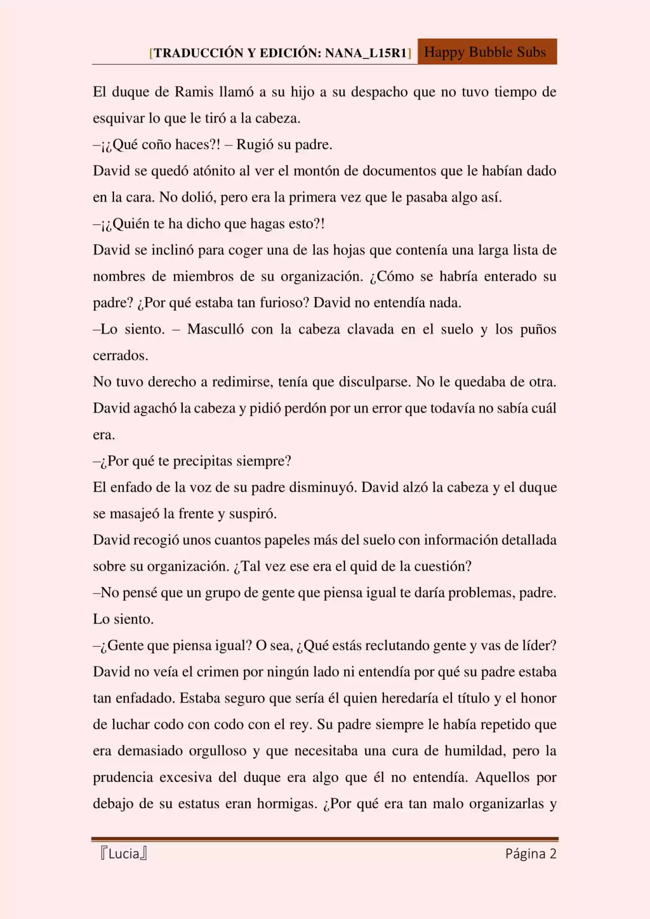 Lucia (Novela) - Capítulo 86 - Página 2 - LectorTMOo