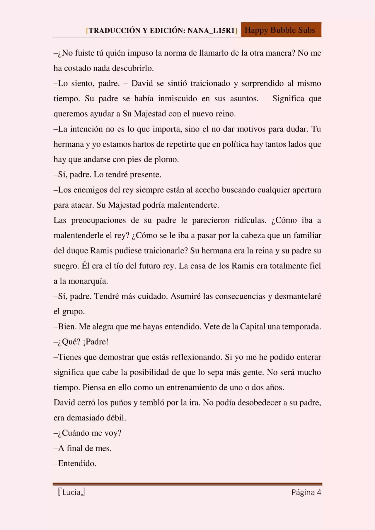 Lucia (Novela) - Capítulo 86 - Página 4 - LectorTMOo