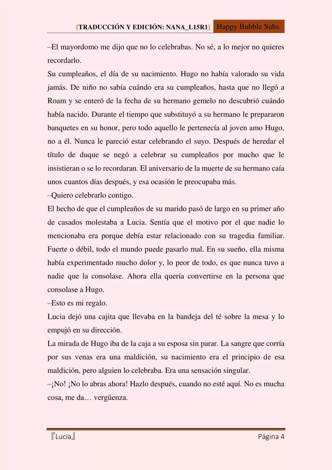 Lucia (Novela) - Capítulo 87 - Página 4 - LectorTMOo