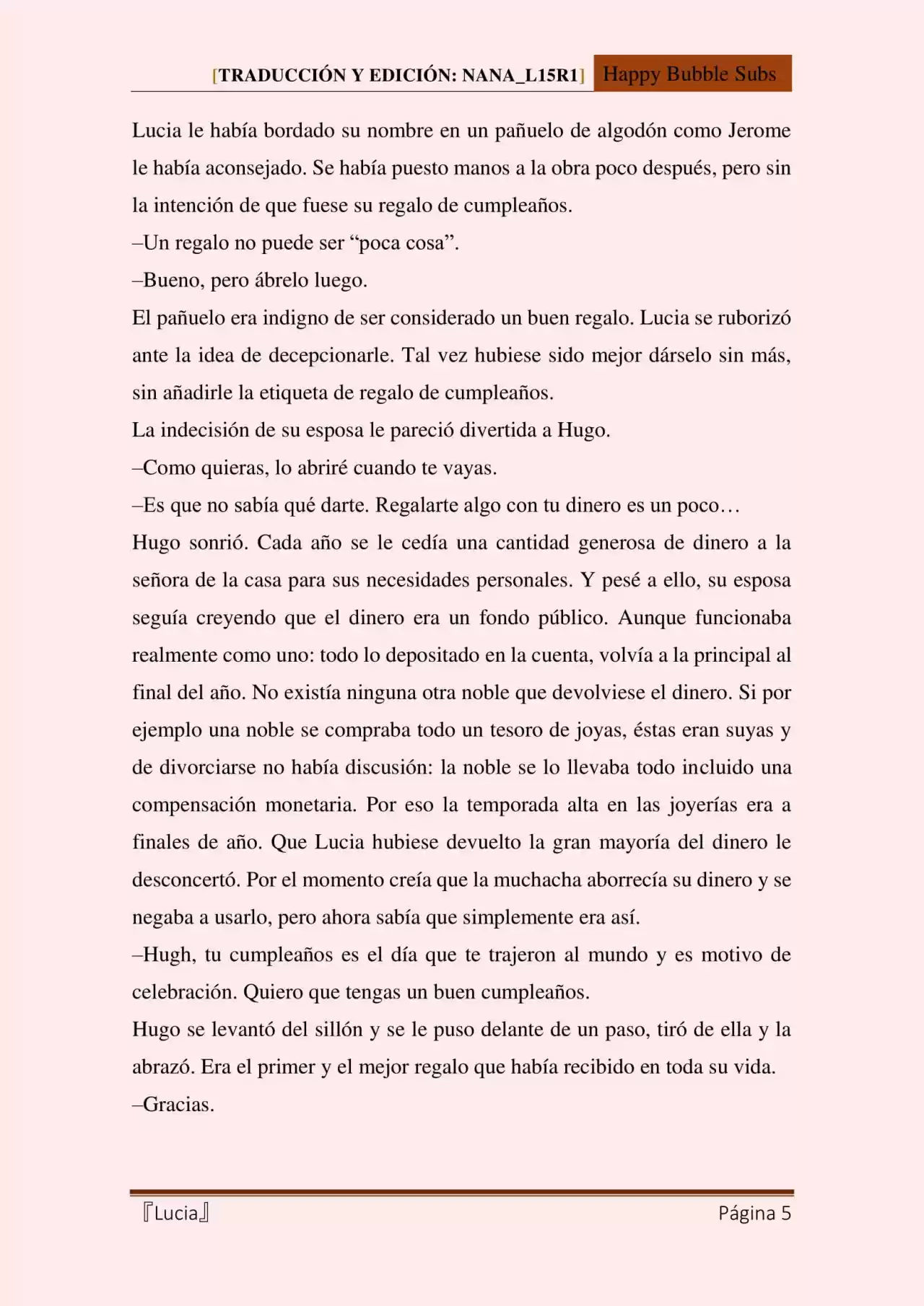 Lucia (Novela) - Capítulo 87 - Página 5 - LectorTMOo