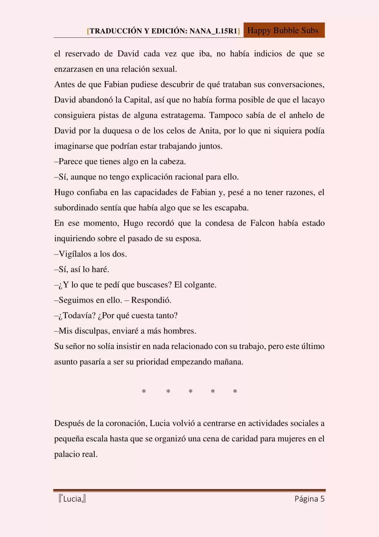 Lucia (Novela) - Capítulo 88 - Página 5 - LectorTMOo