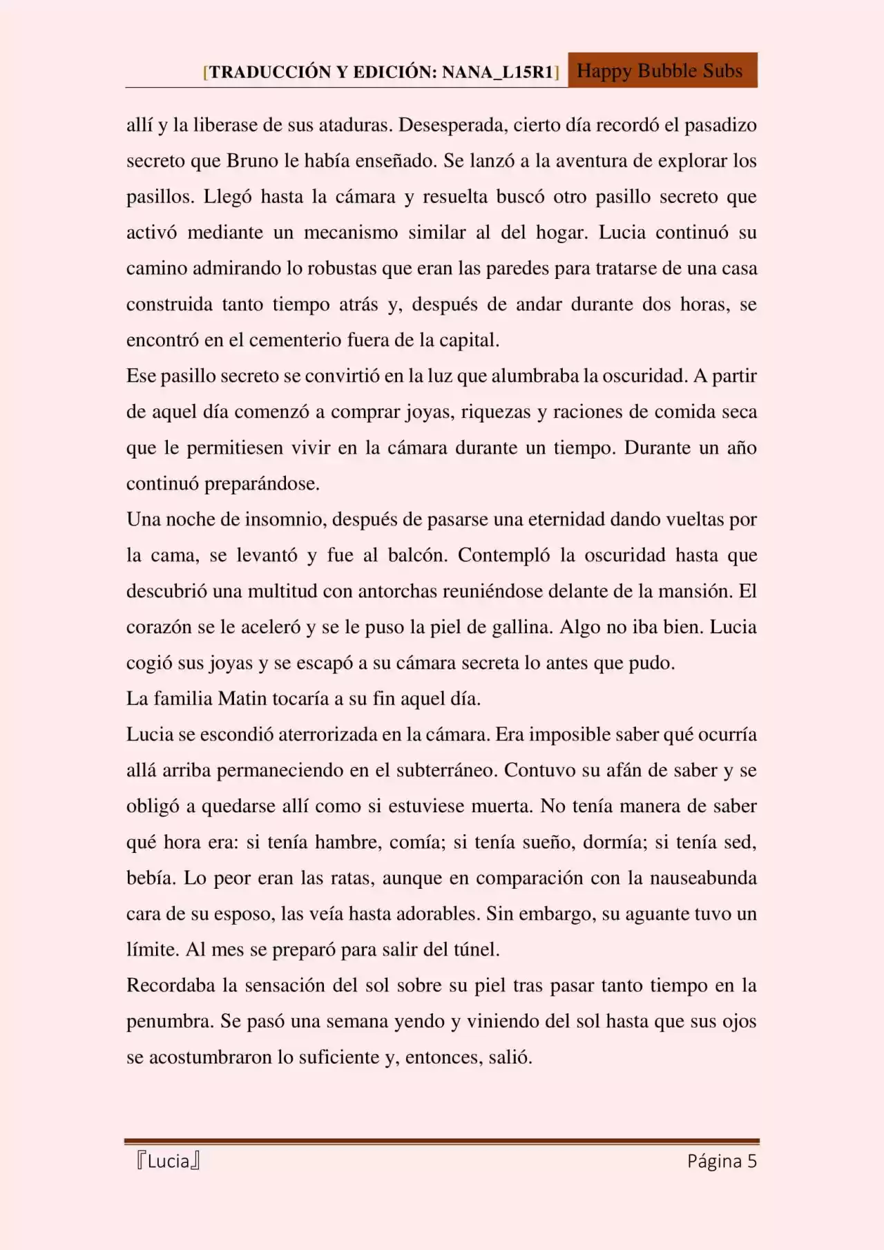 Lucia (Novela) - Capítulo 89 - Página 5 - LectorTMOo