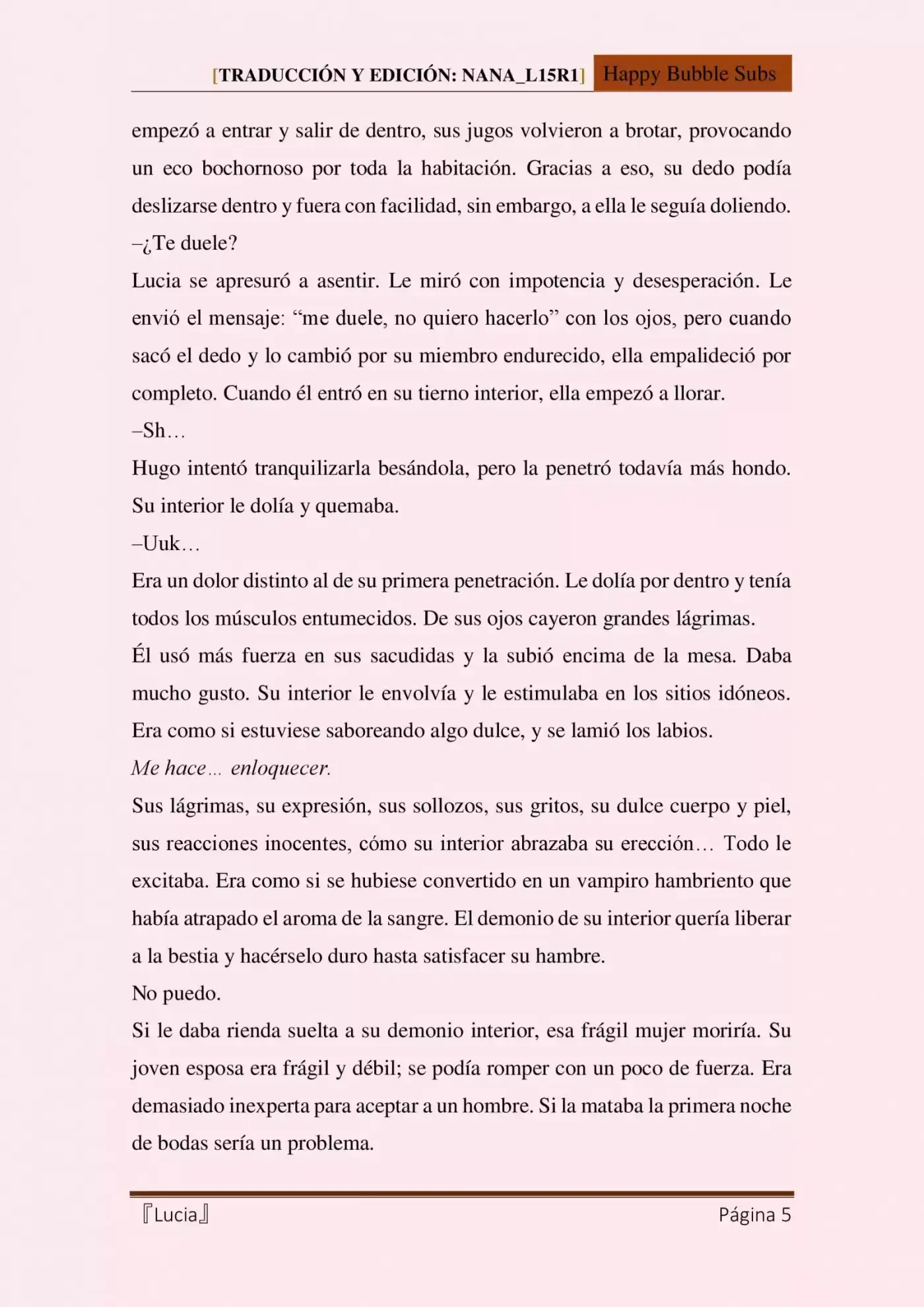 Lucia (Novela) - Capítulo 9 - Página 5 - LectorTMOo