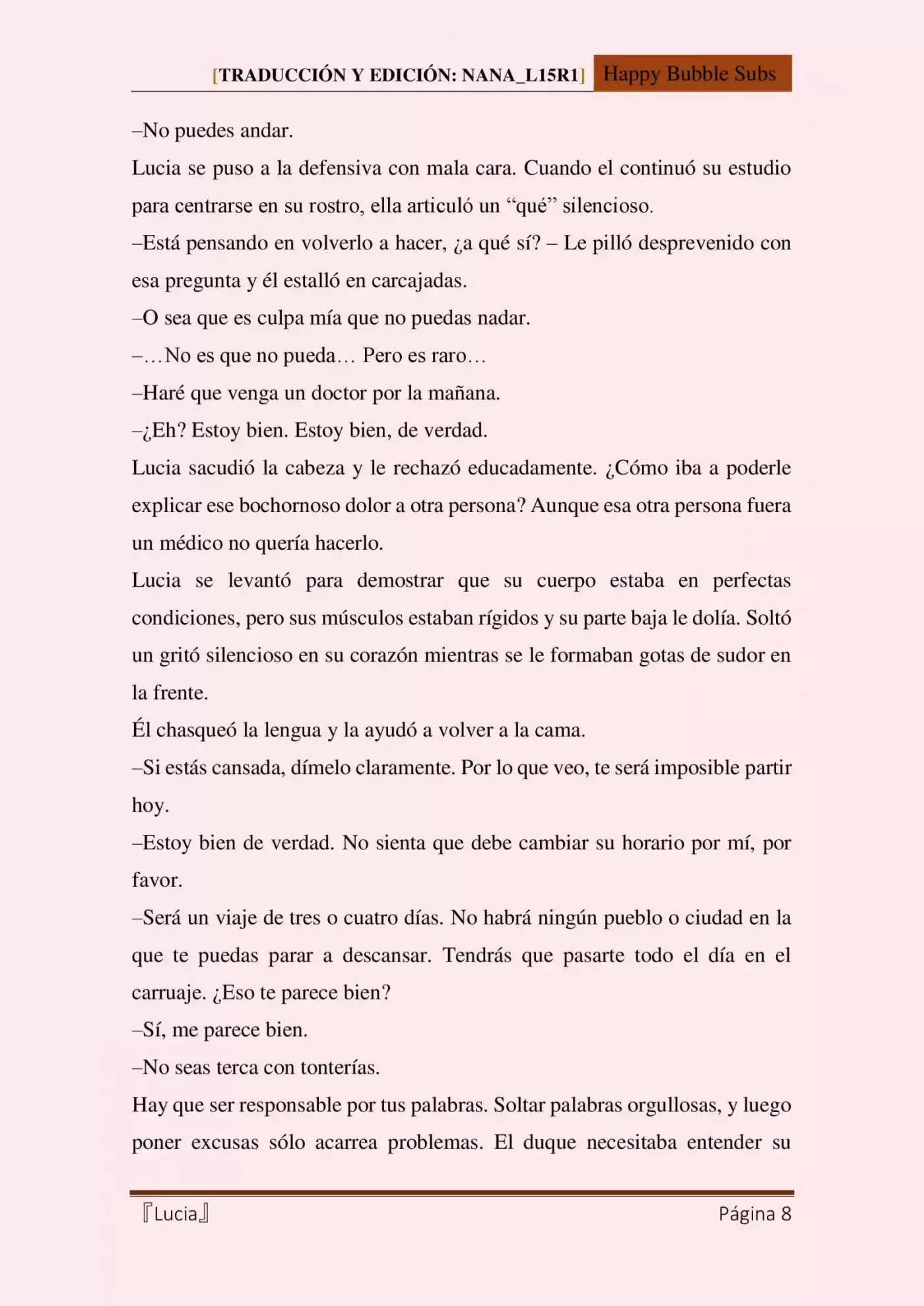 Lucia (Novela) - Capítulo 9 - Página 8 - LectorTMOo