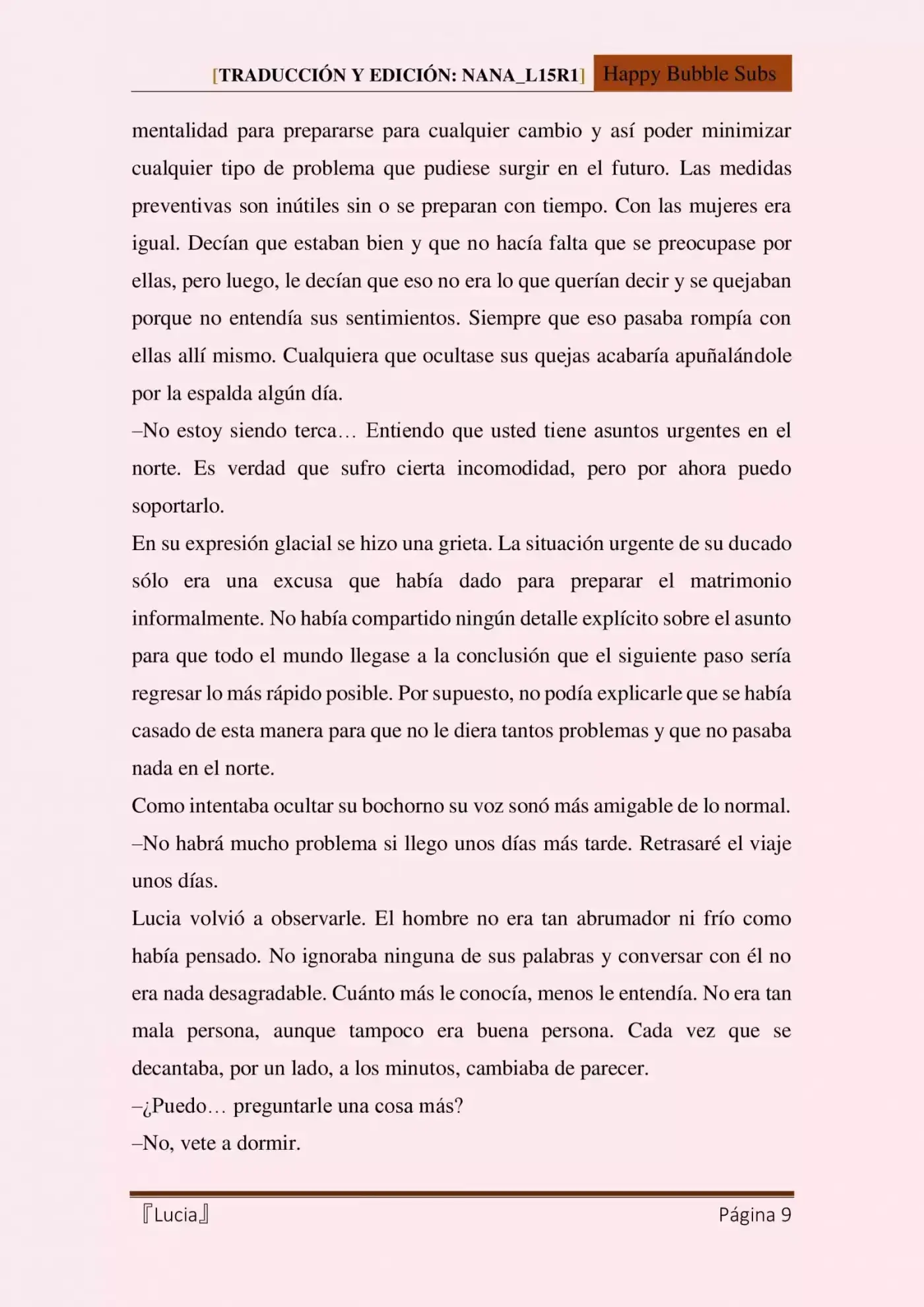 Lucia (Novela) - Capítulo 9 - Página 9 - LectorTMOo