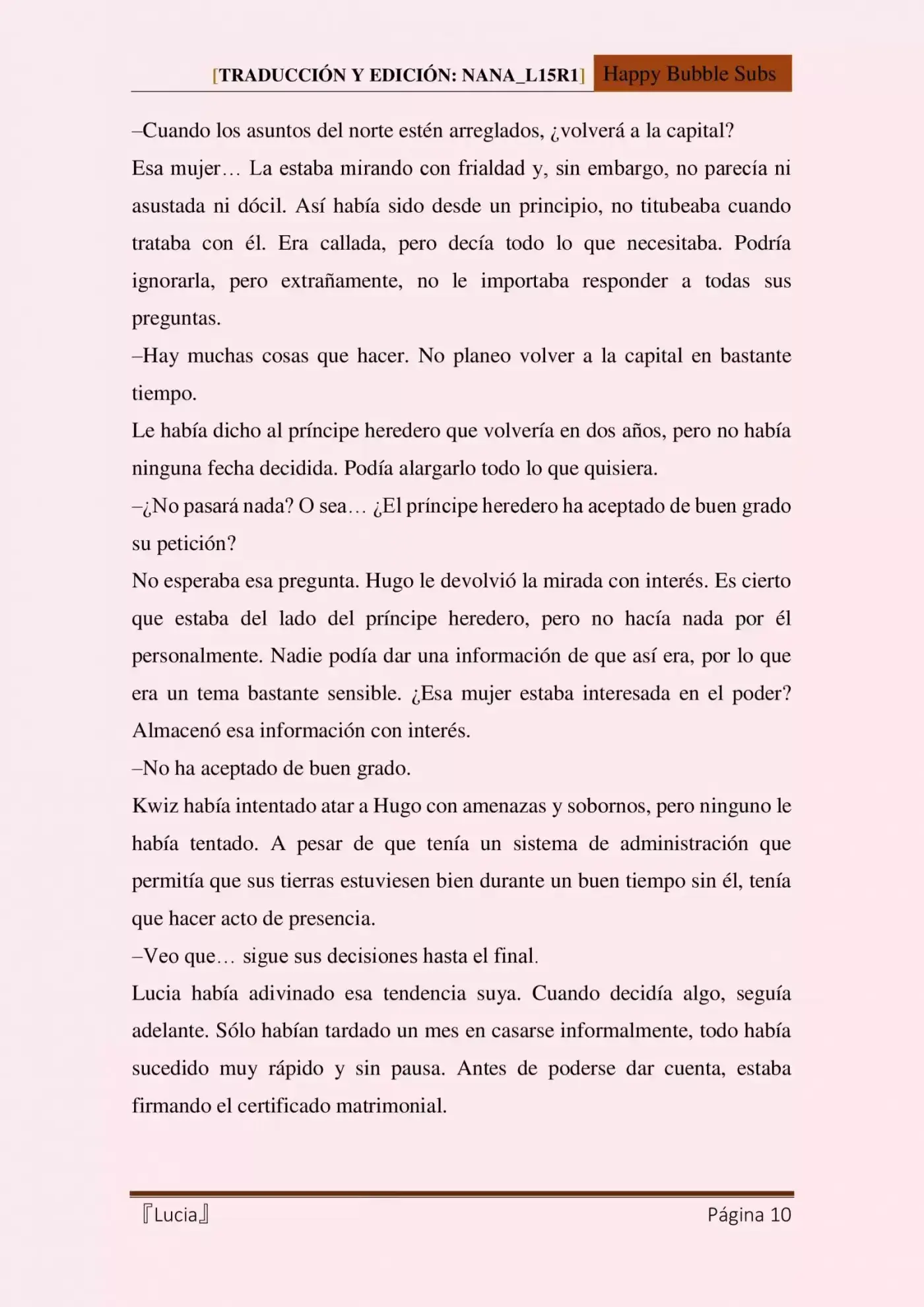 Lucia (Novela) - Capítulo 9 - Página 10 - LectorTMOo