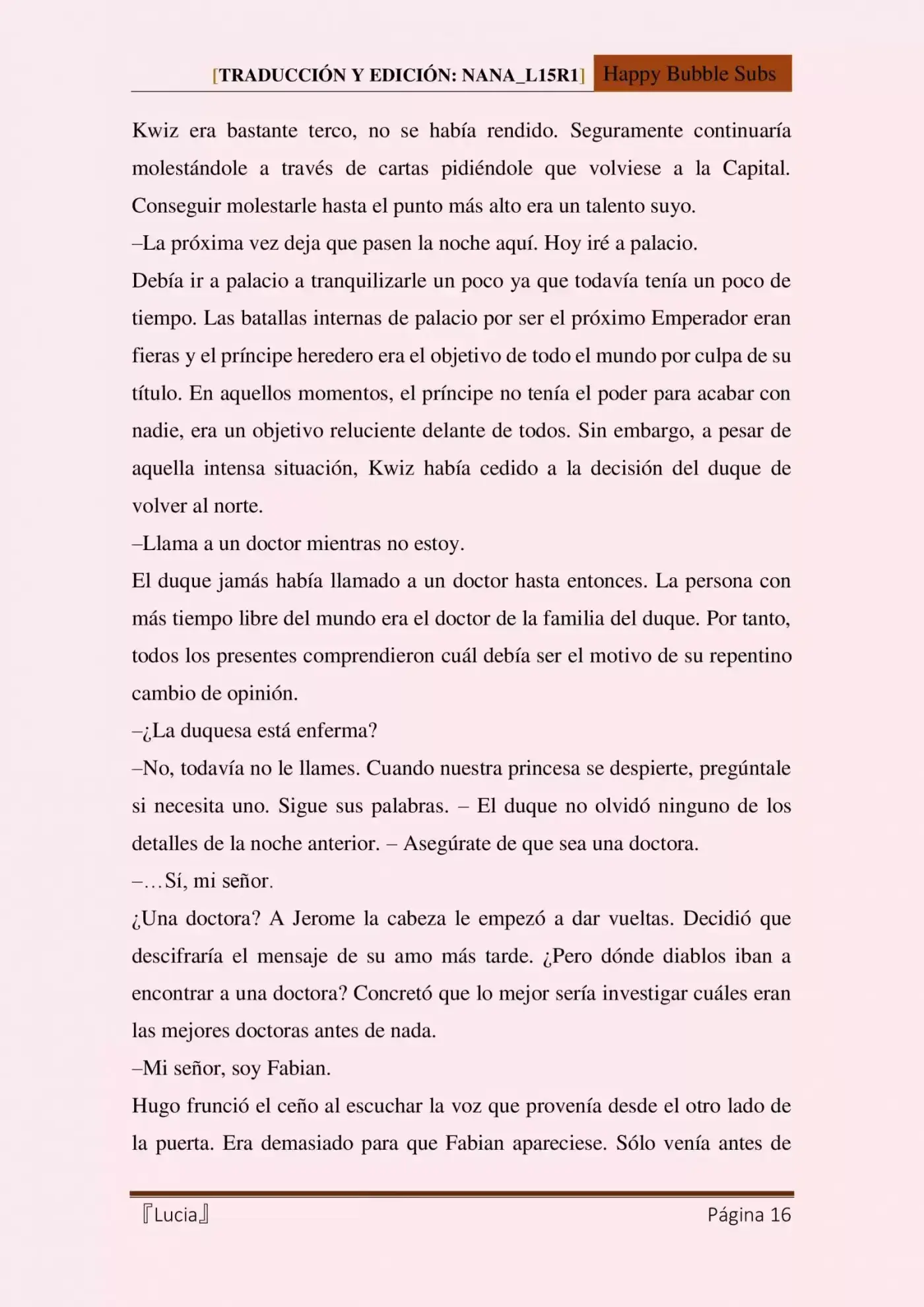 Lucia (Novela) - Capítulo 9 - Página 16 - LectorTMOo